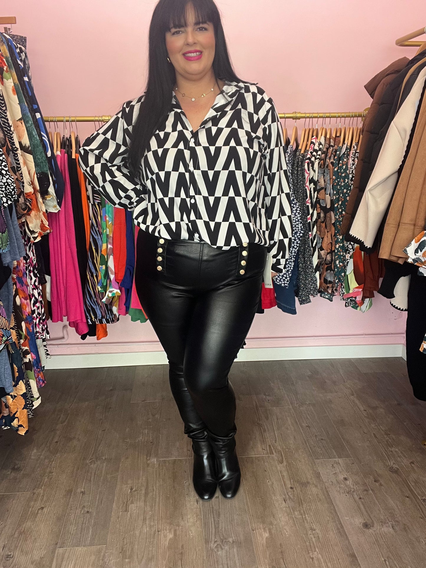 Pantalon simili cuir