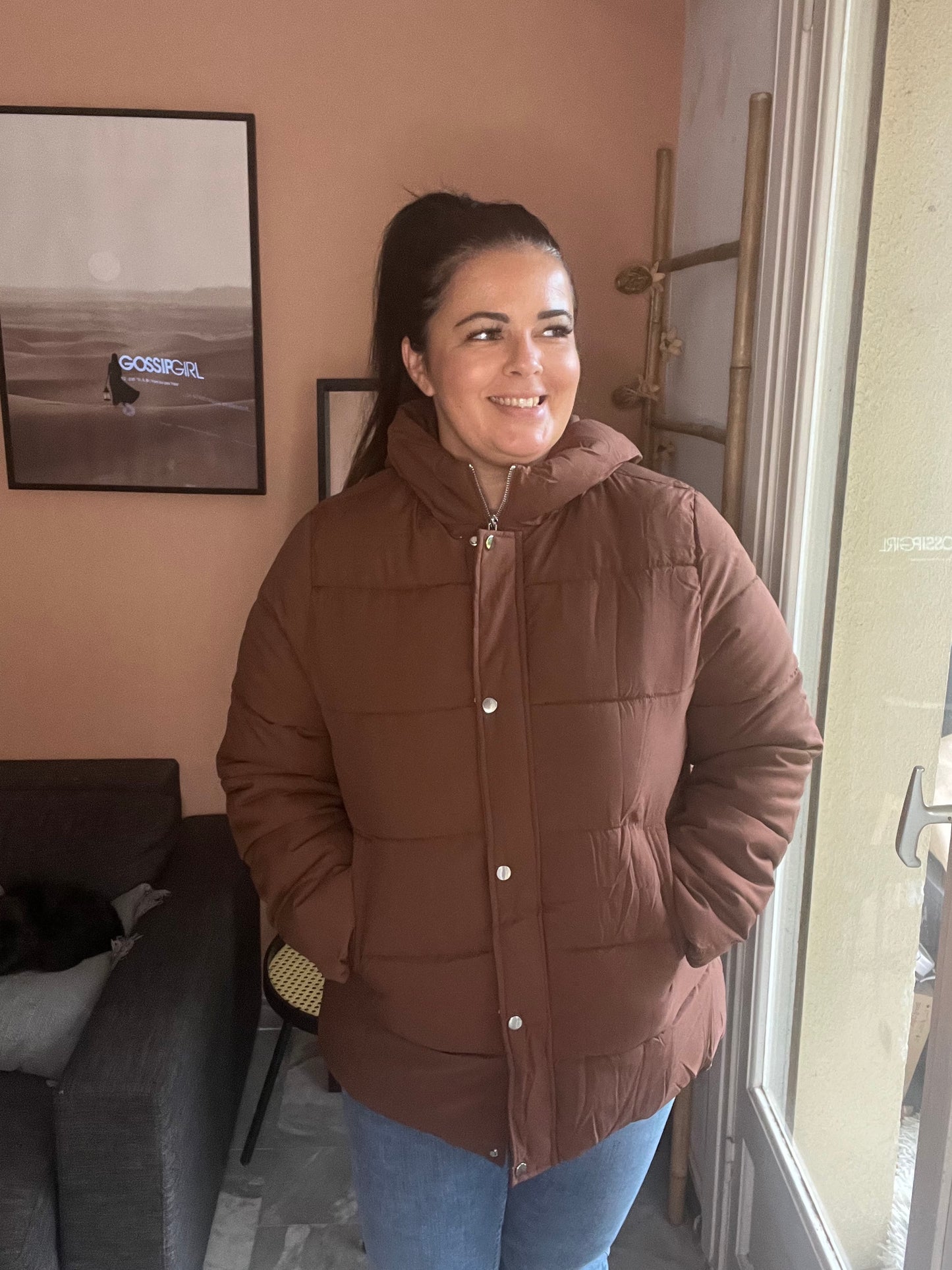 Doudoune marron