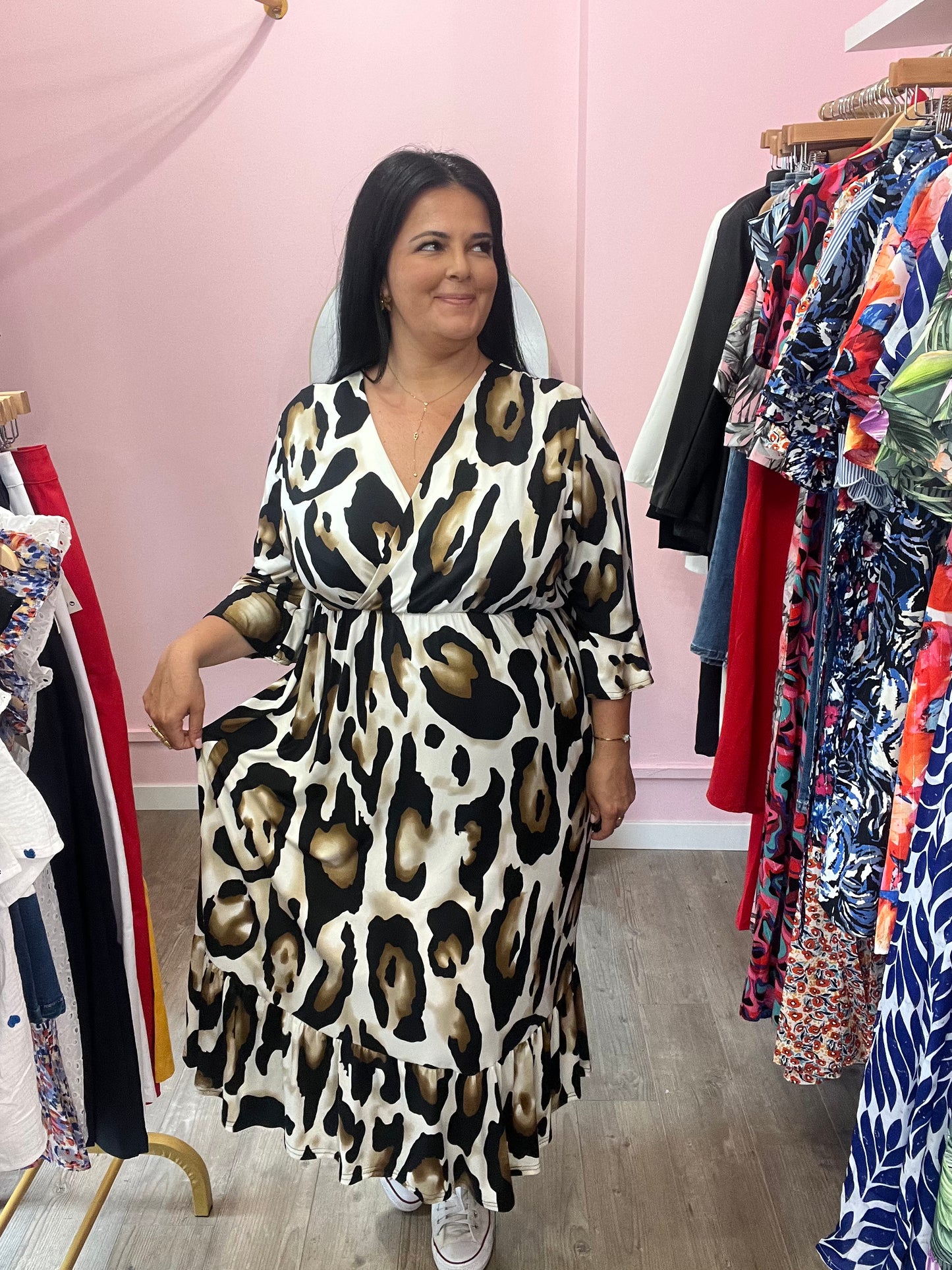 Robe Clara marron