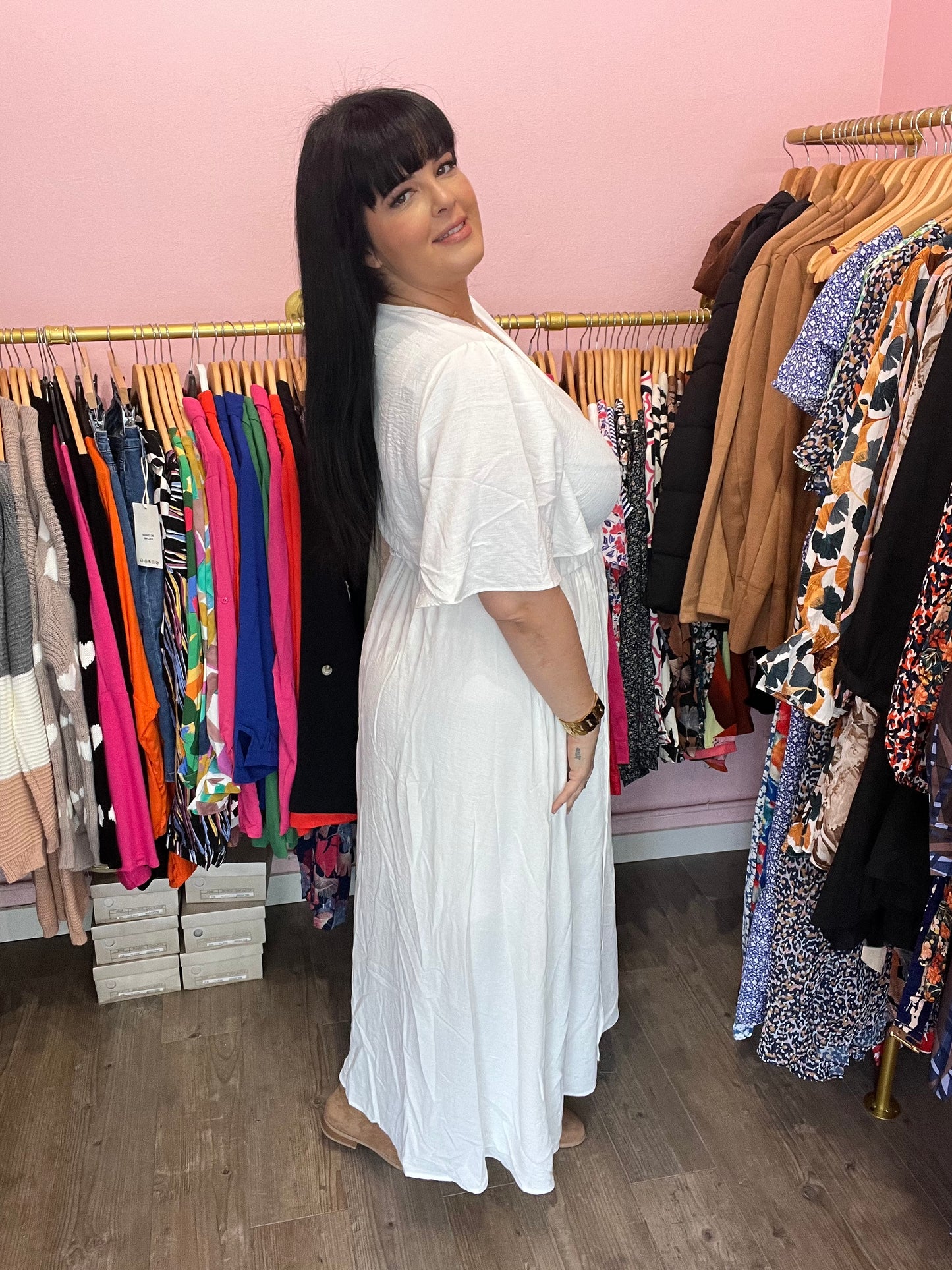 Robe cléopatre blanche