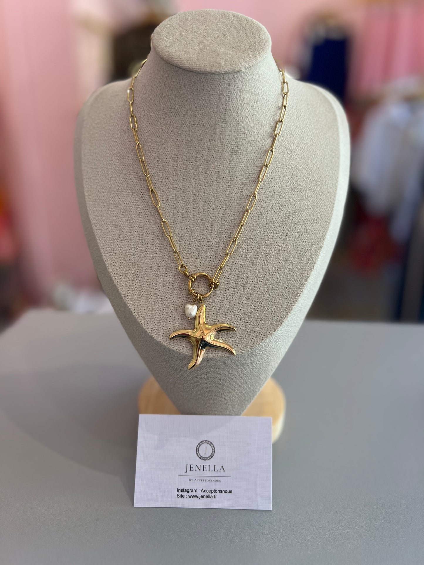 Collier etoile de mer