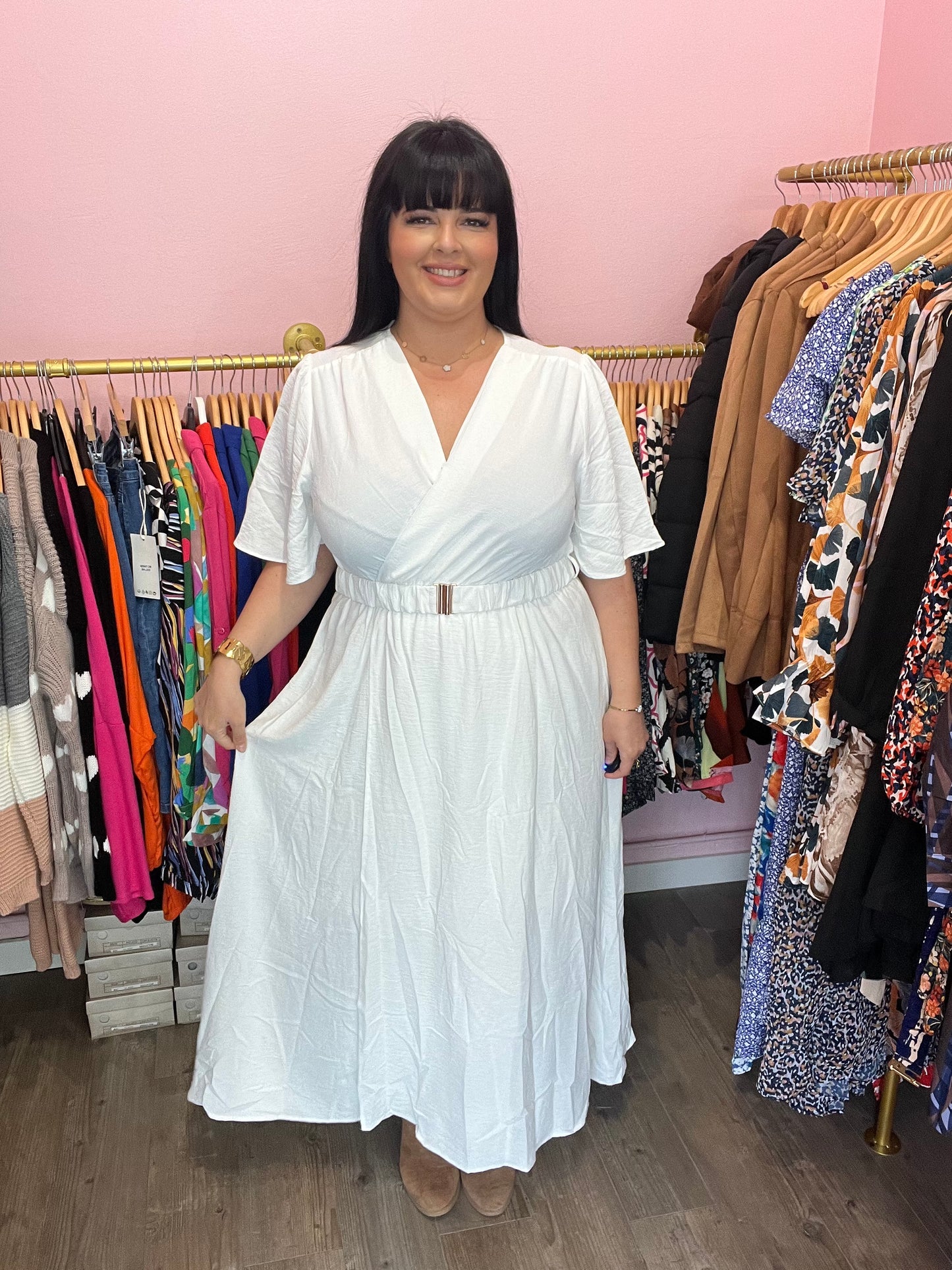 Robe cléopatre blanche