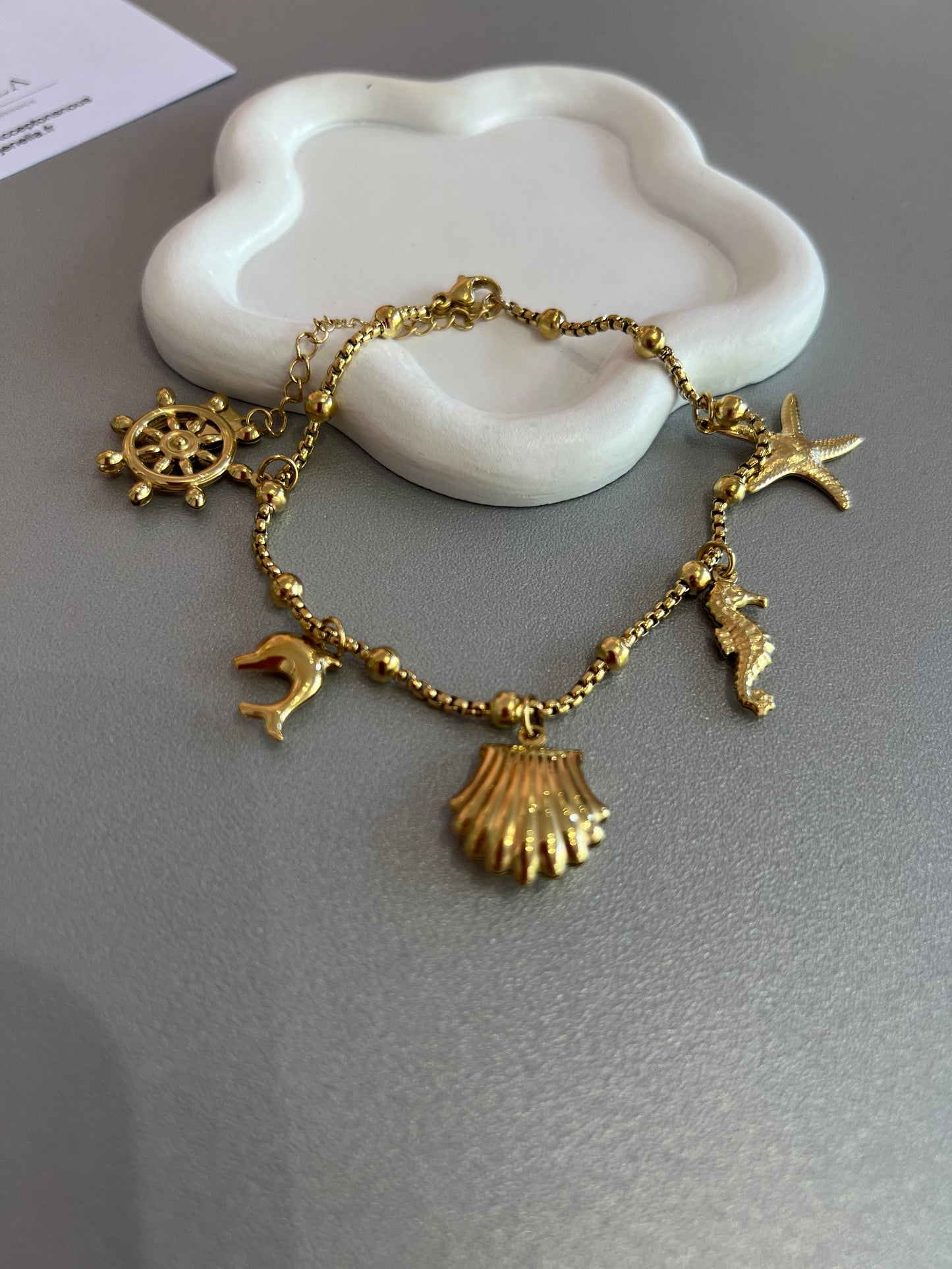 Chaine de chevilles coquillage