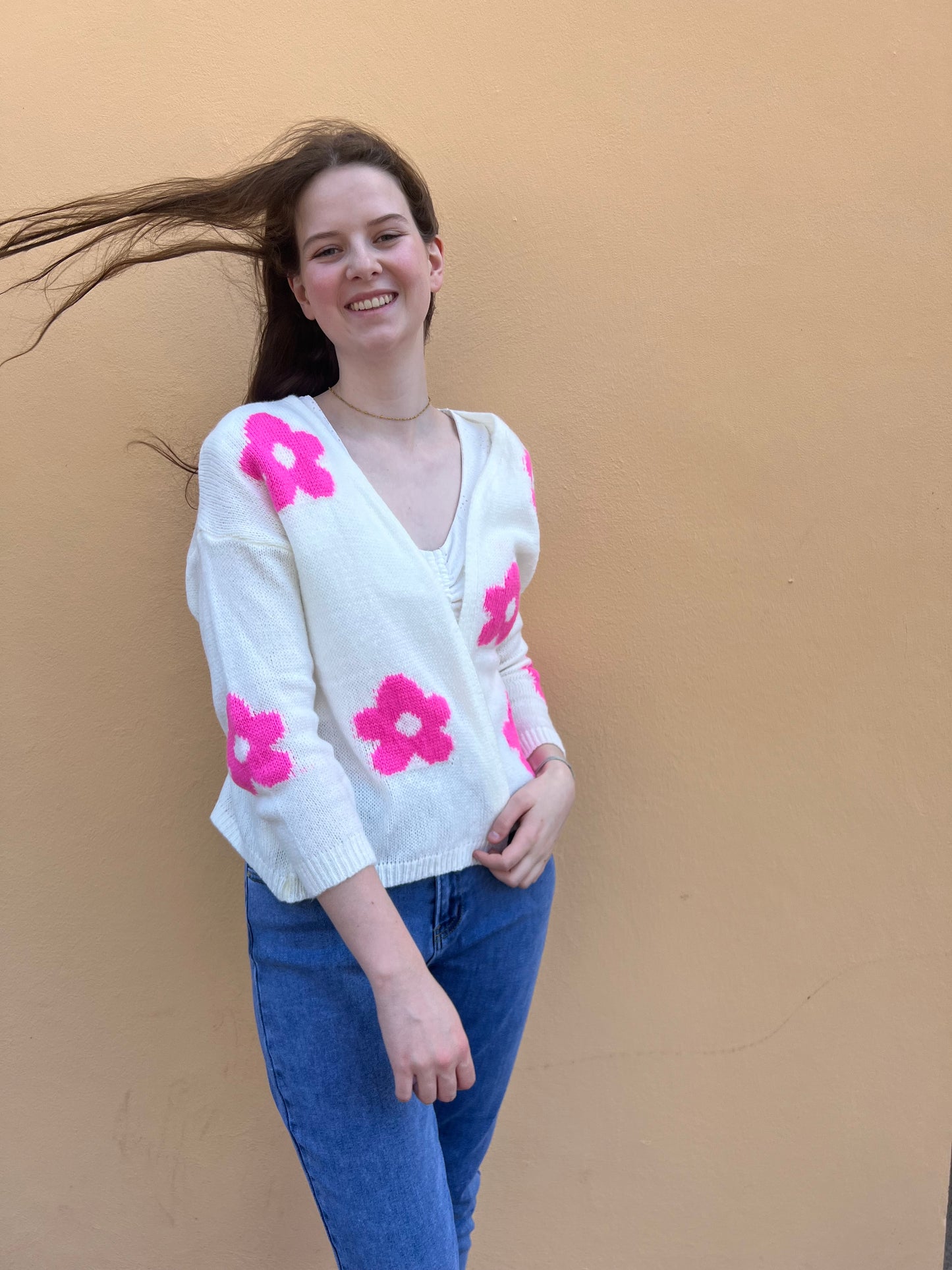 Gilet fleurs