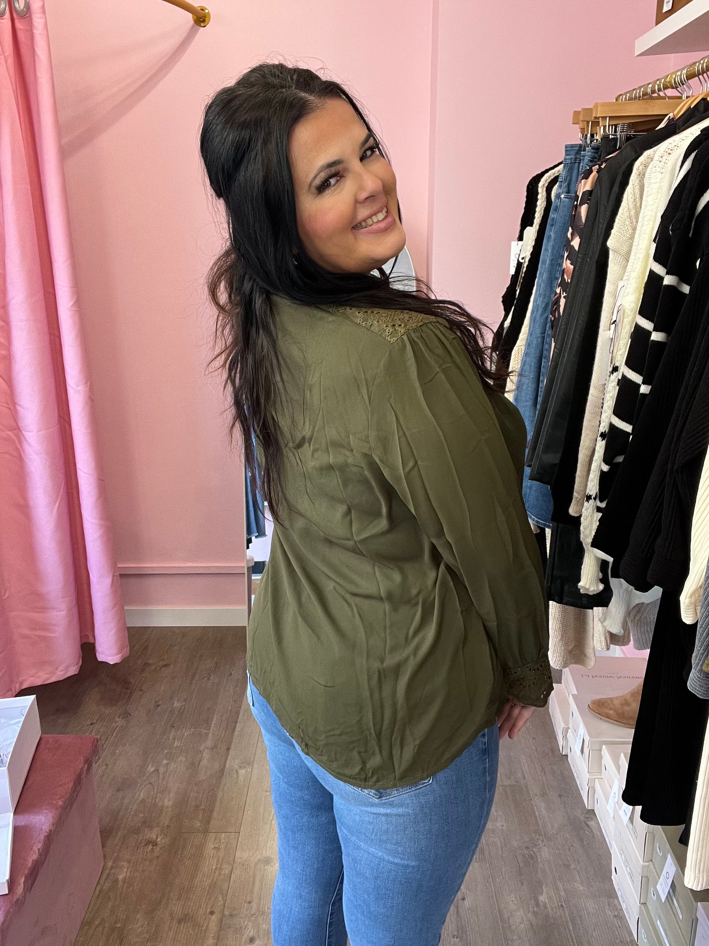 Chemise Kamelia kaki