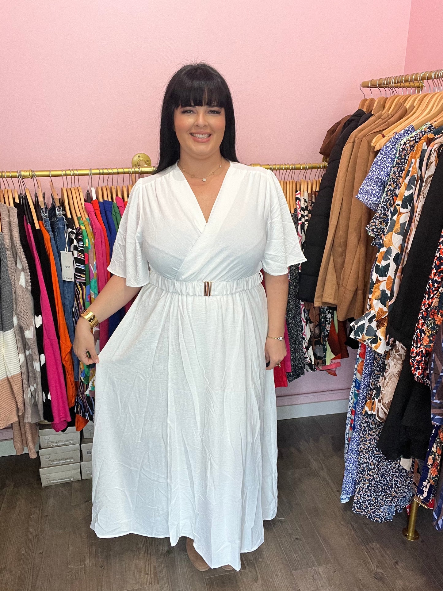 Robe cléopatre blanche