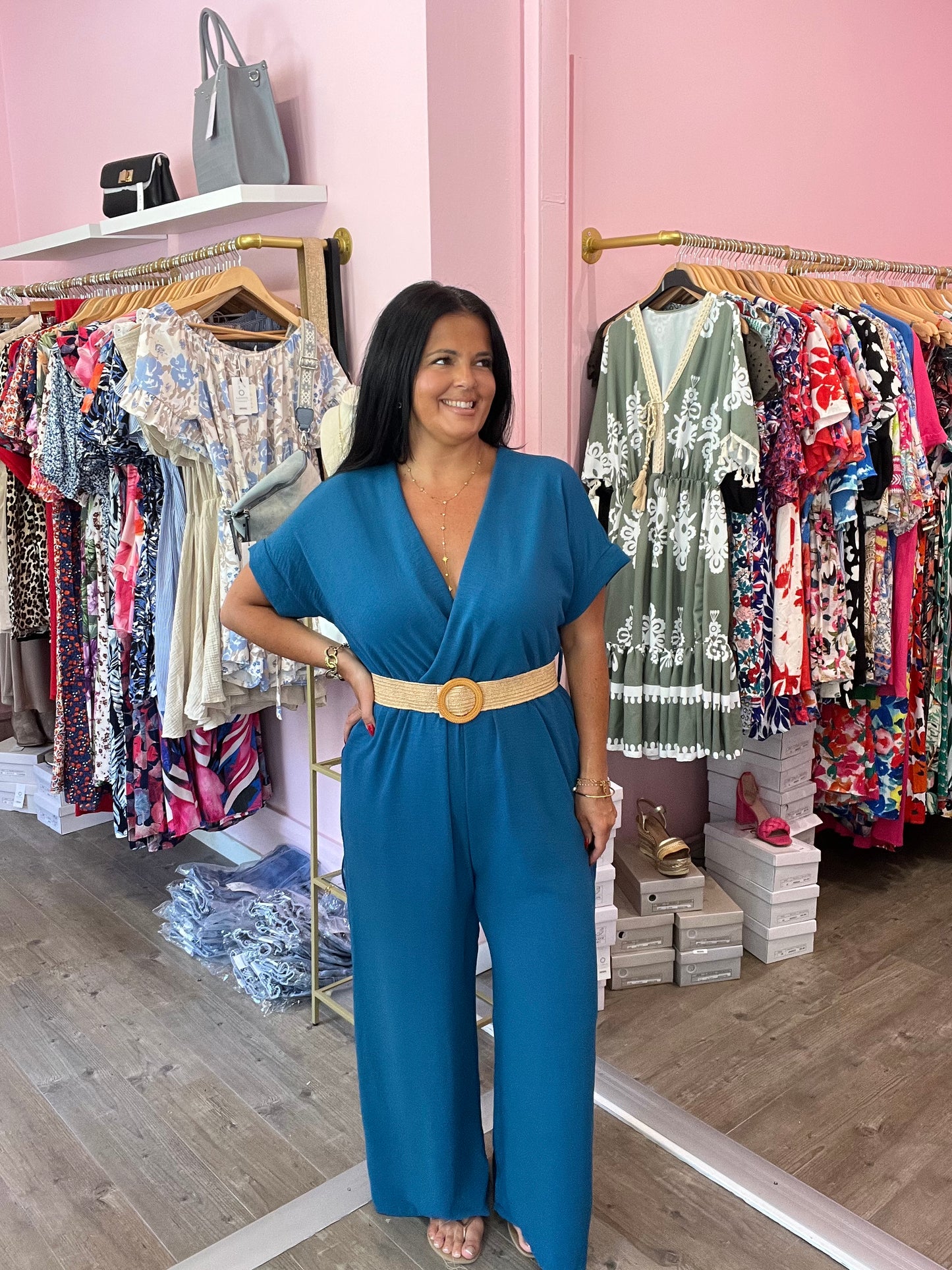 Combinaison bleue grande taille