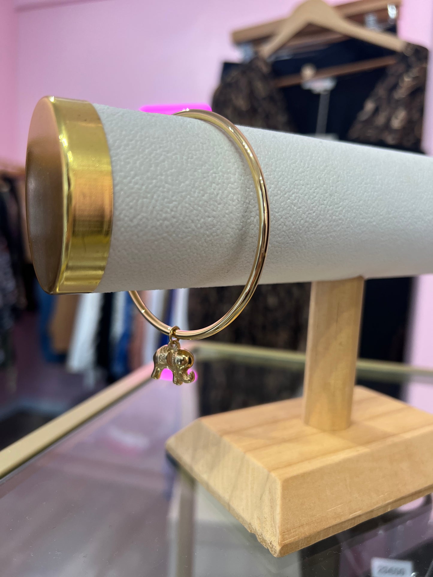 Bracelet jonc éléphant