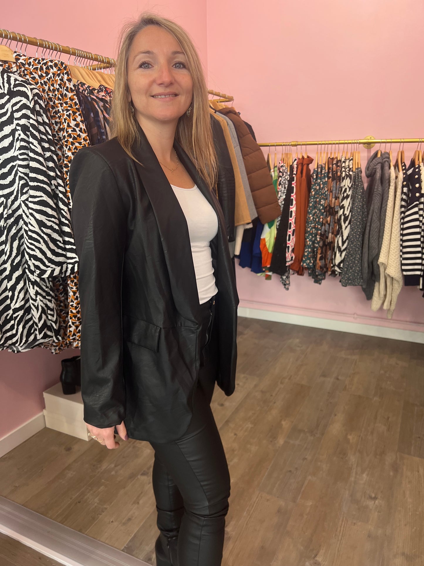 Veste simili cuir