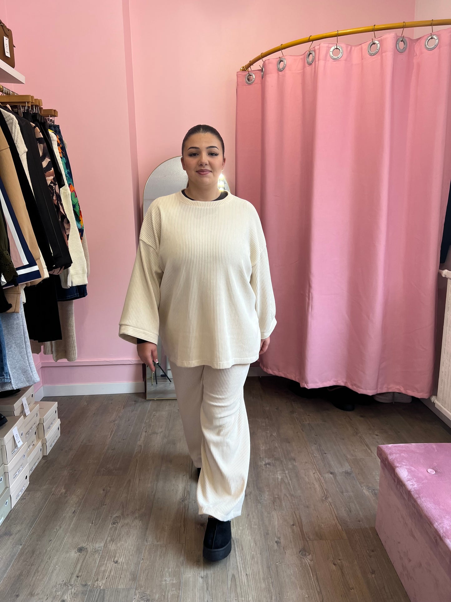 Ensemble oversize beige