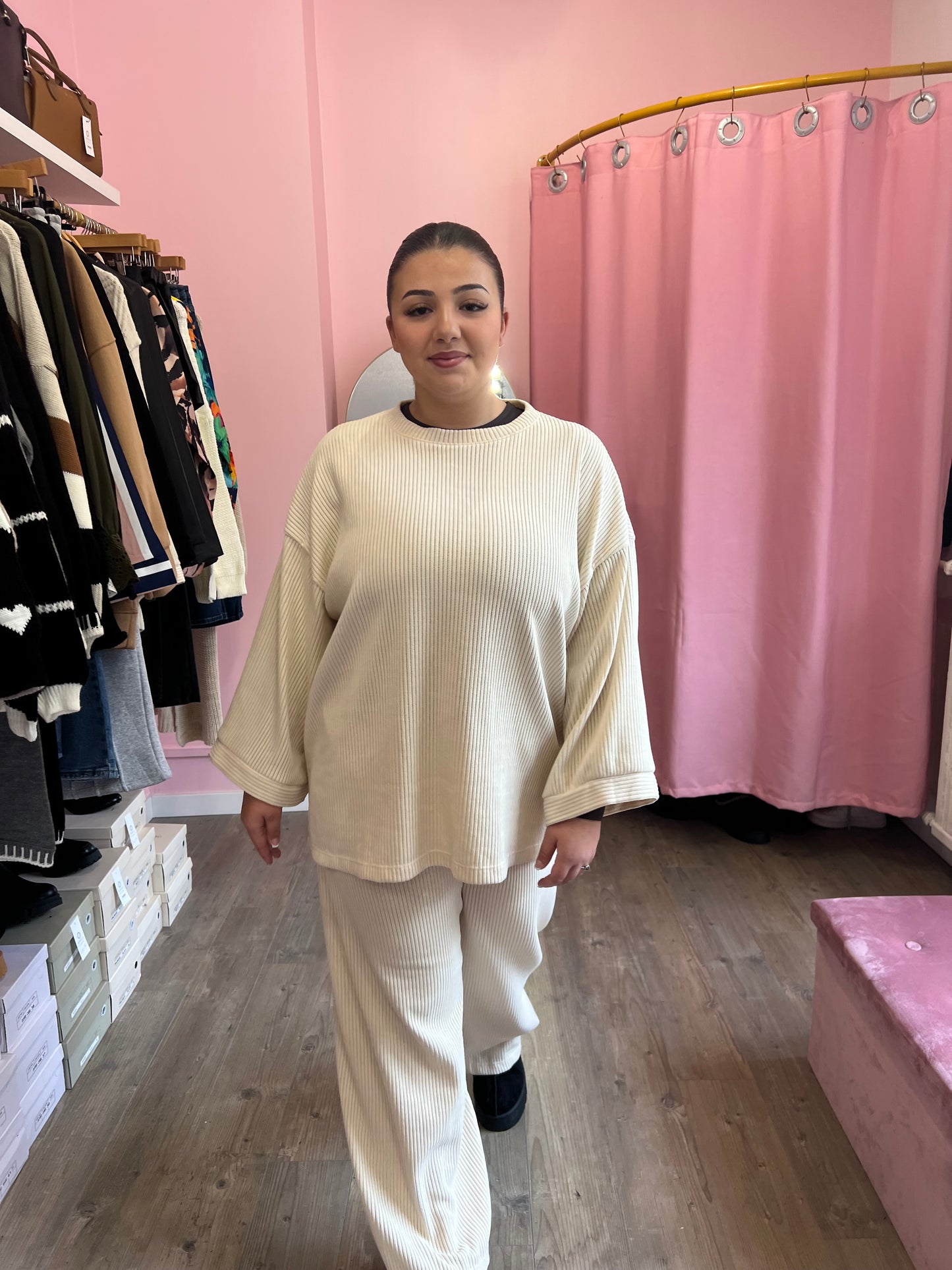 Ensemble oversize beige
