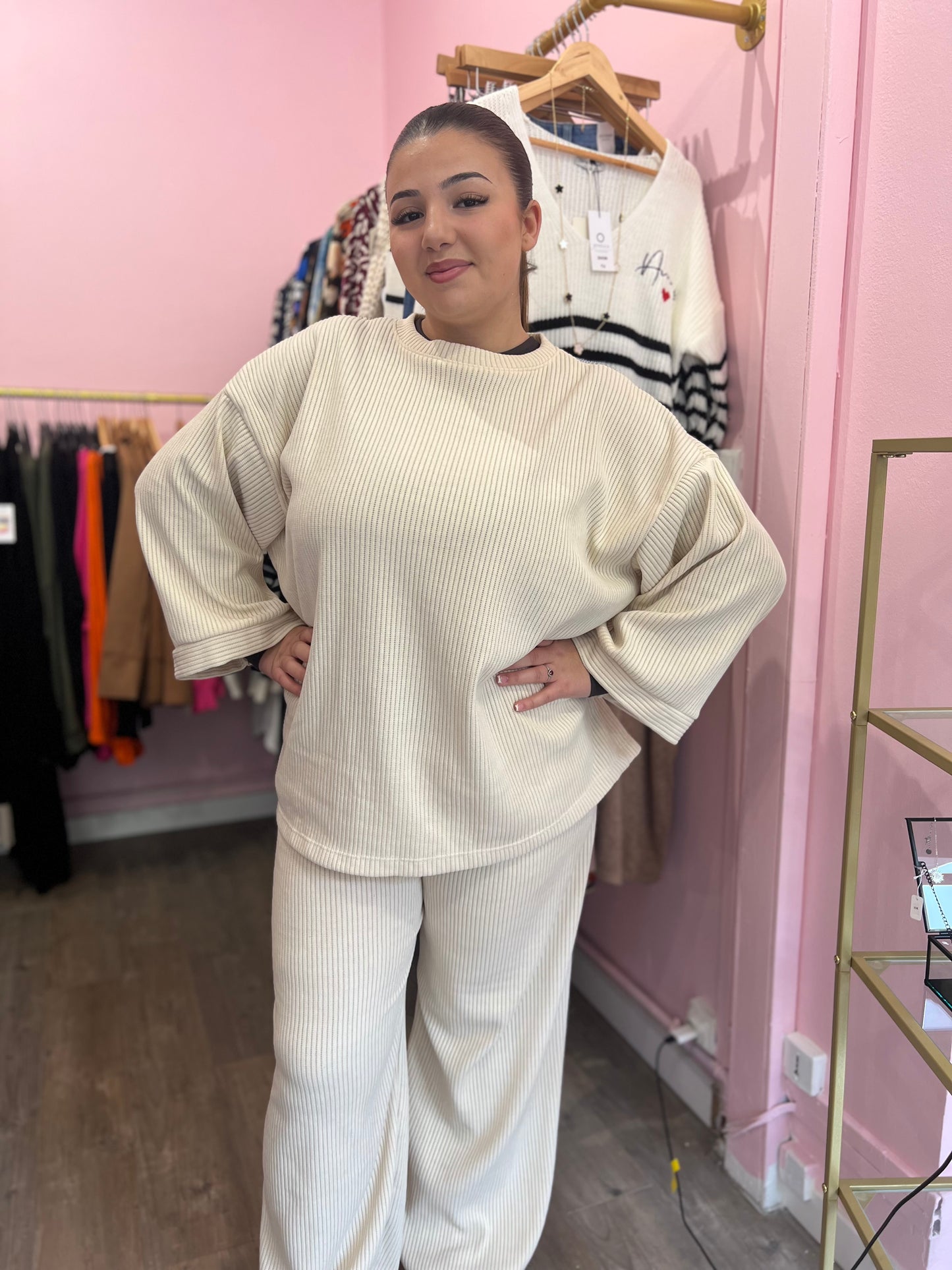 Ensemble oversize beige
