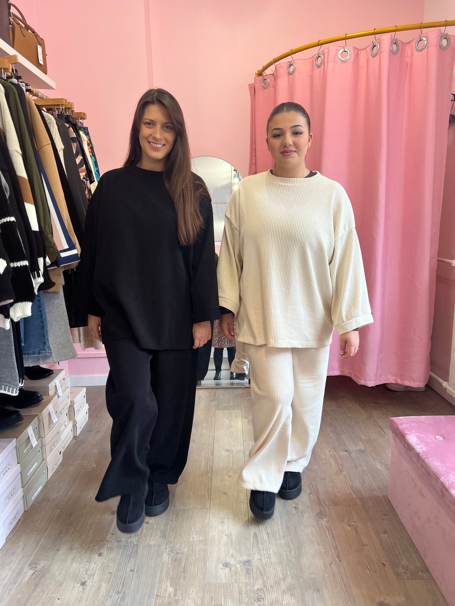 Ensemble oversize beige