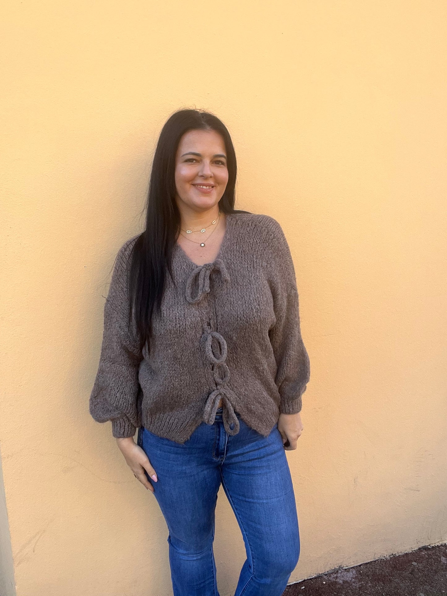 pull en laine noeud