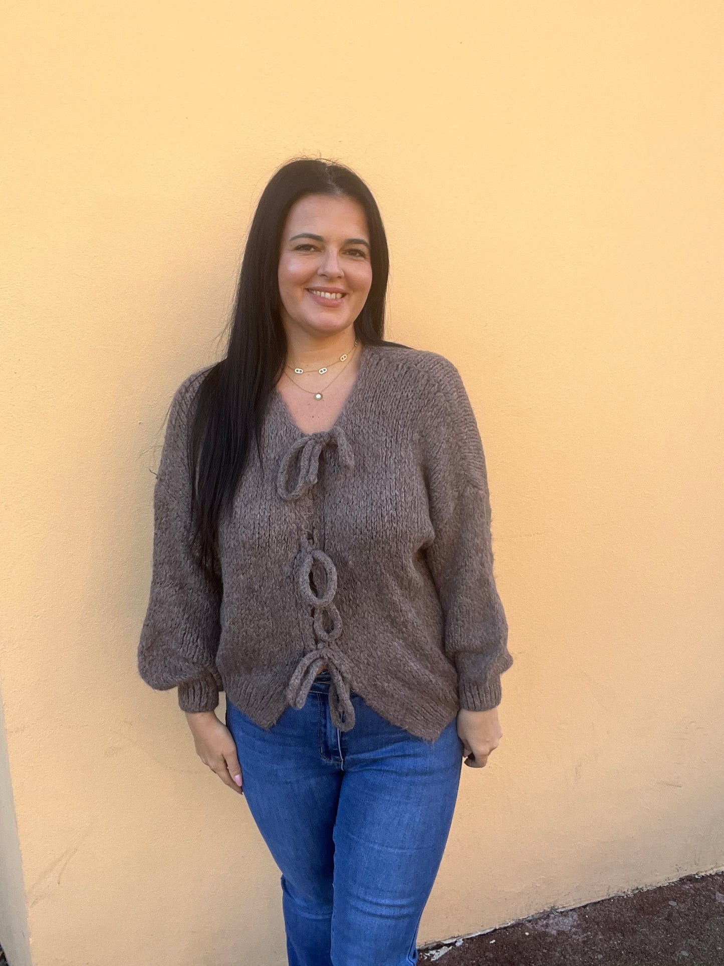 pull en laine noeud
