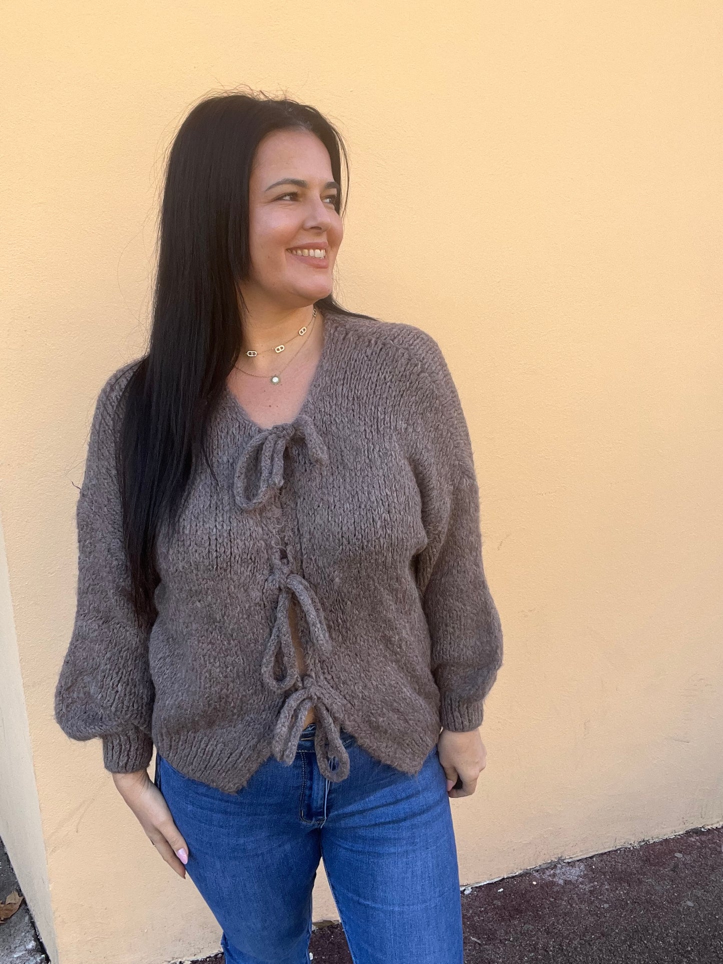 pull en laine noeud
