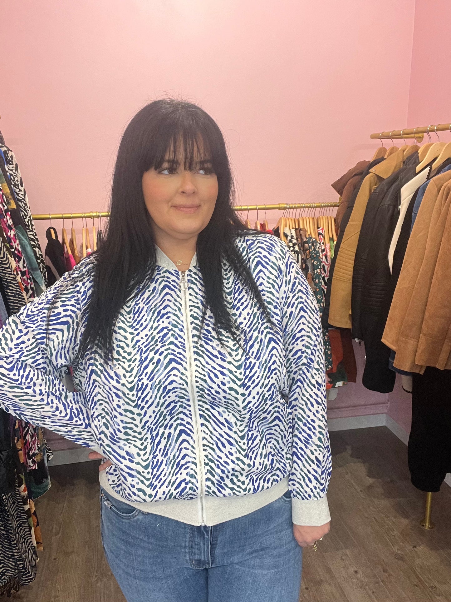 Bombers bleu et blanc