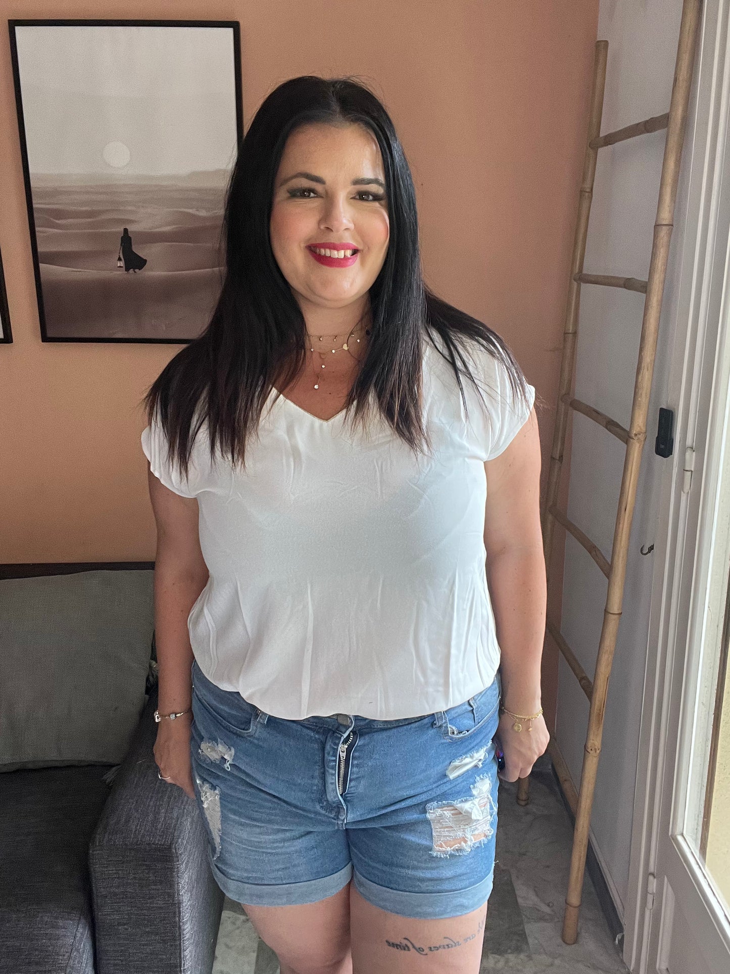 Blouse blanche femme