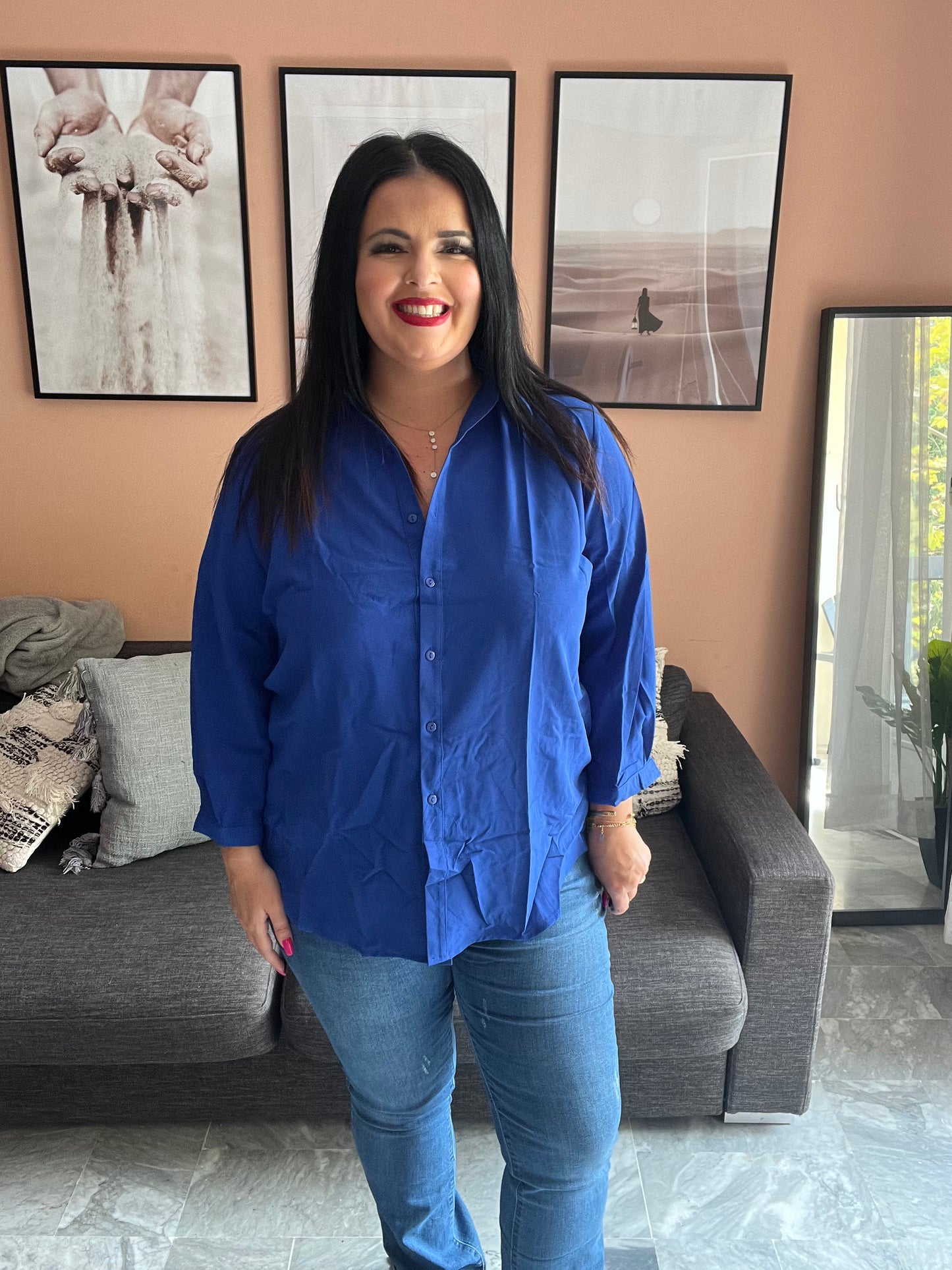 Chemise bleue