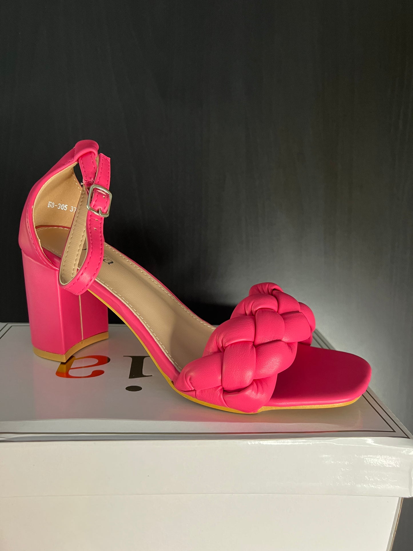 Sandales fushia talon