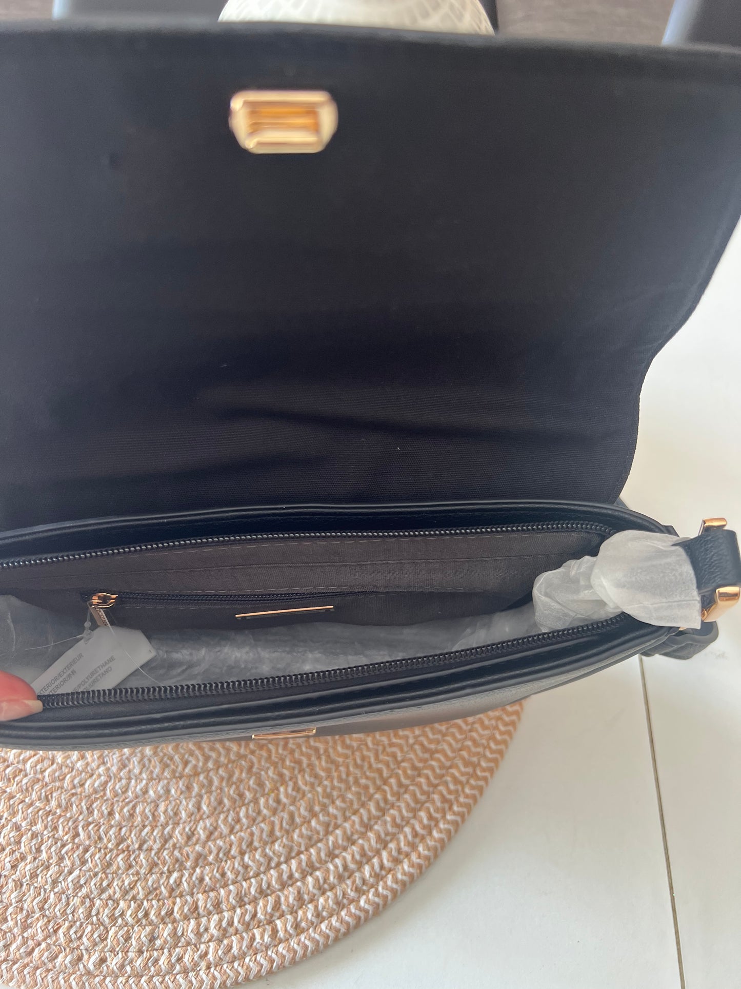 Sac baguette David Jones noir