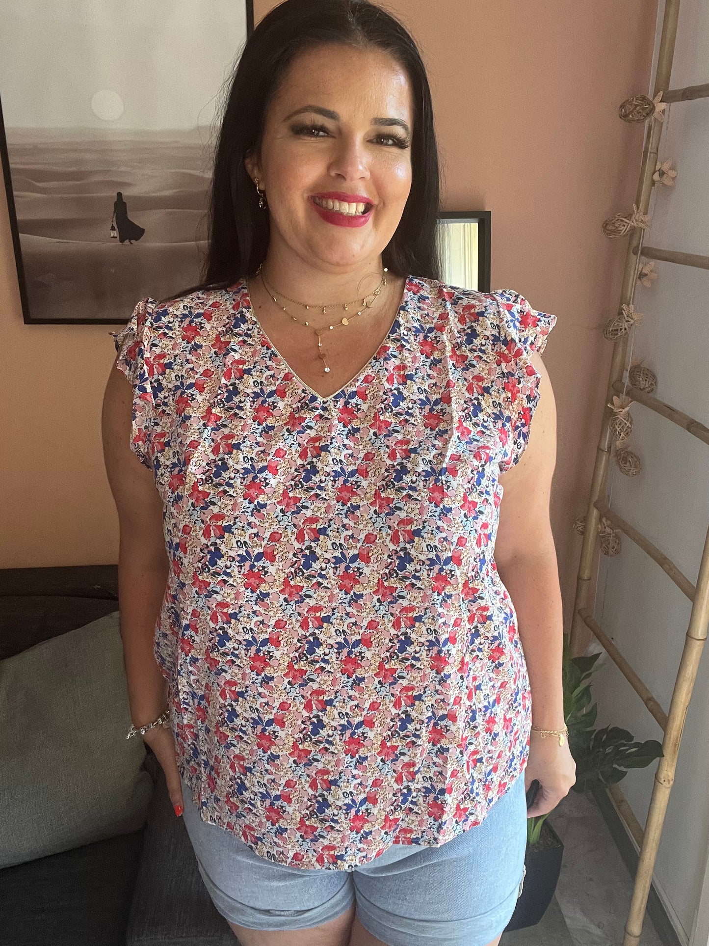 Blouse fleurie