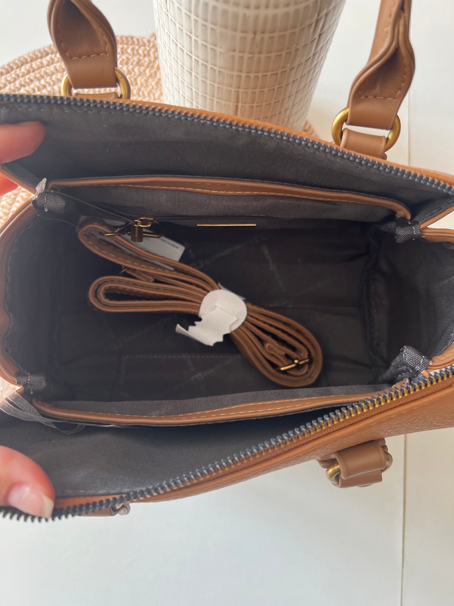 Sac a main David Jones camel