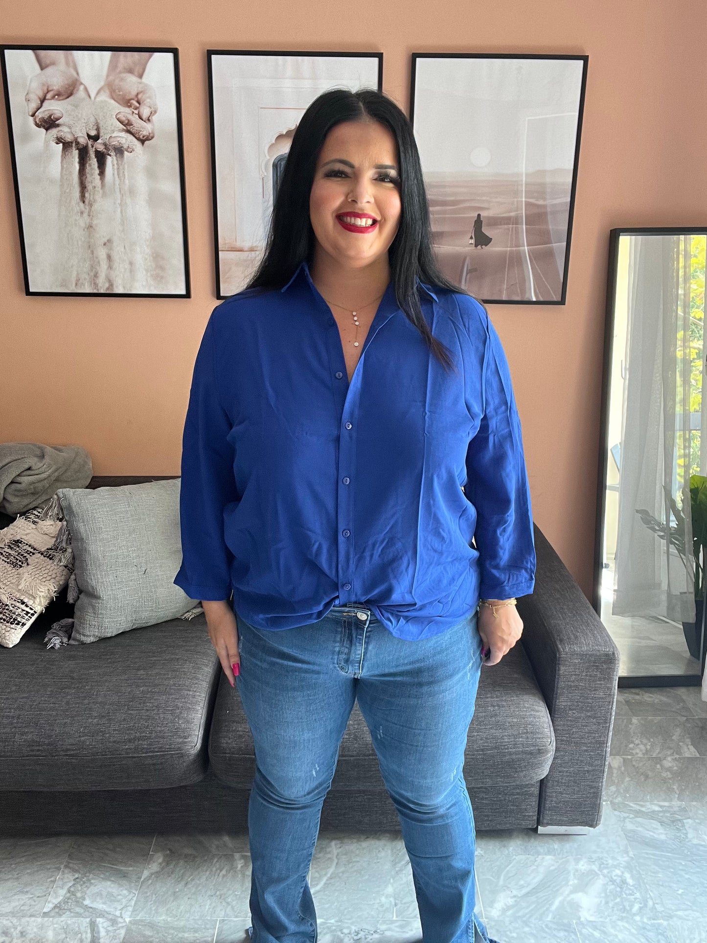 Chemise bleue