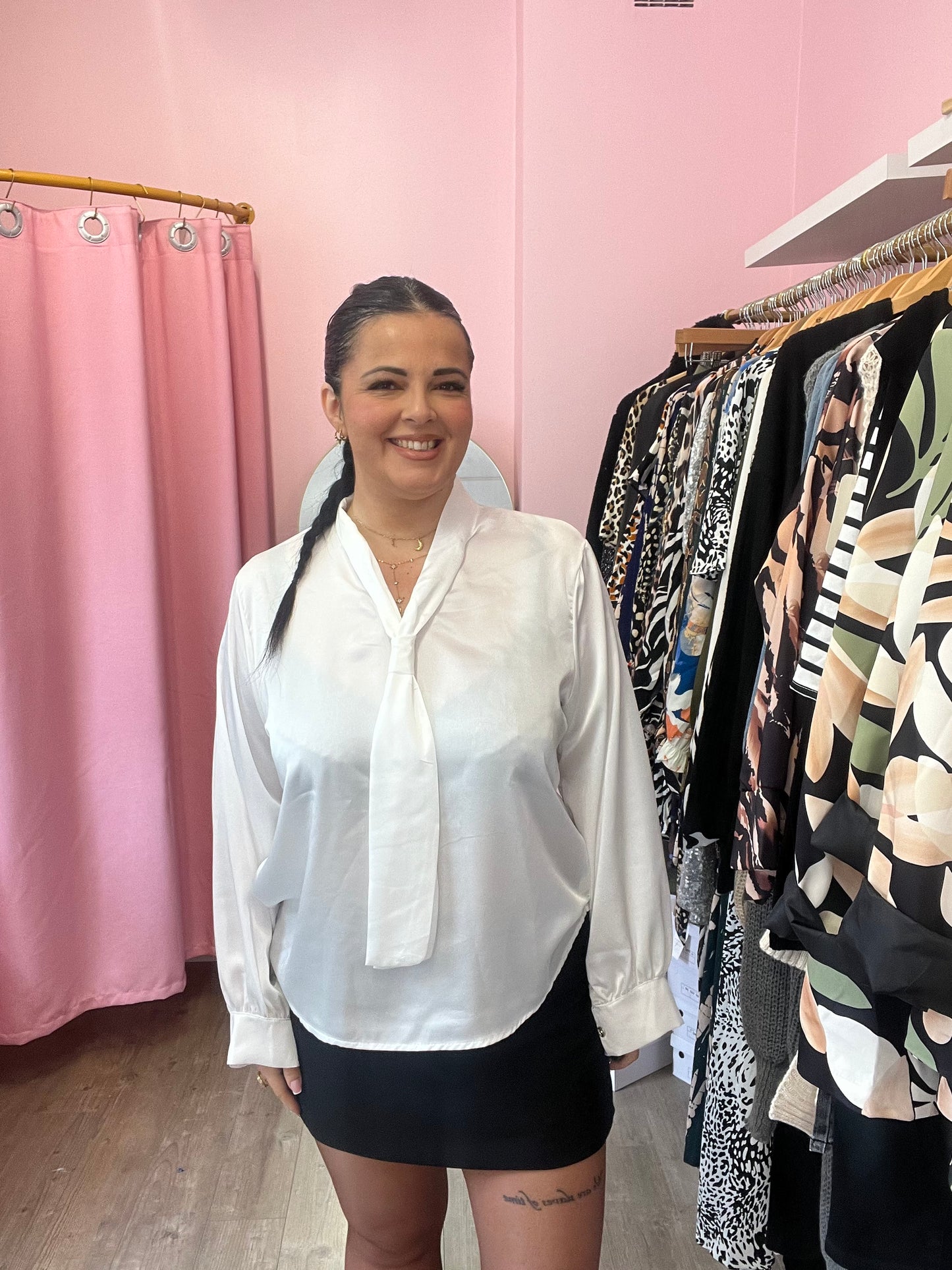 Chemise Kloé blanche grande taille