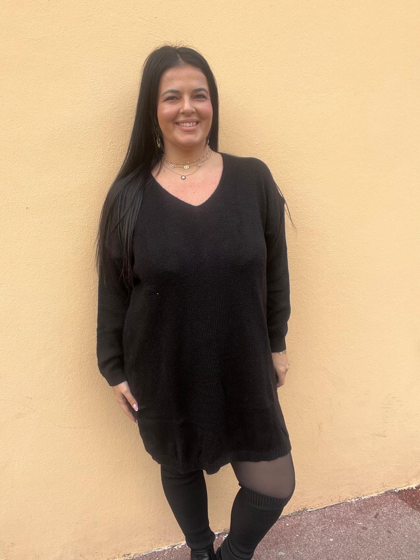 Robe pull noire
