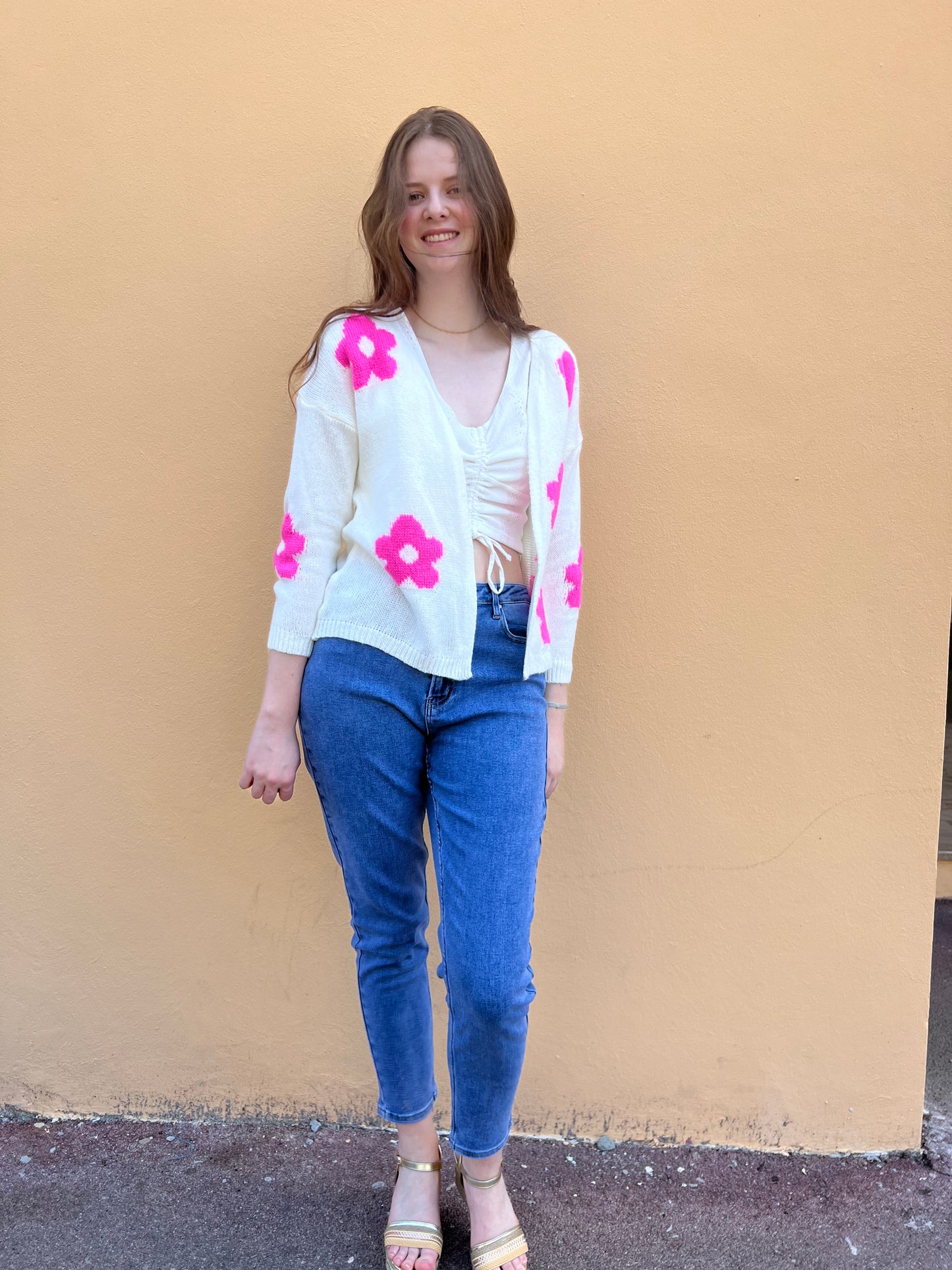 Gilet fleurs