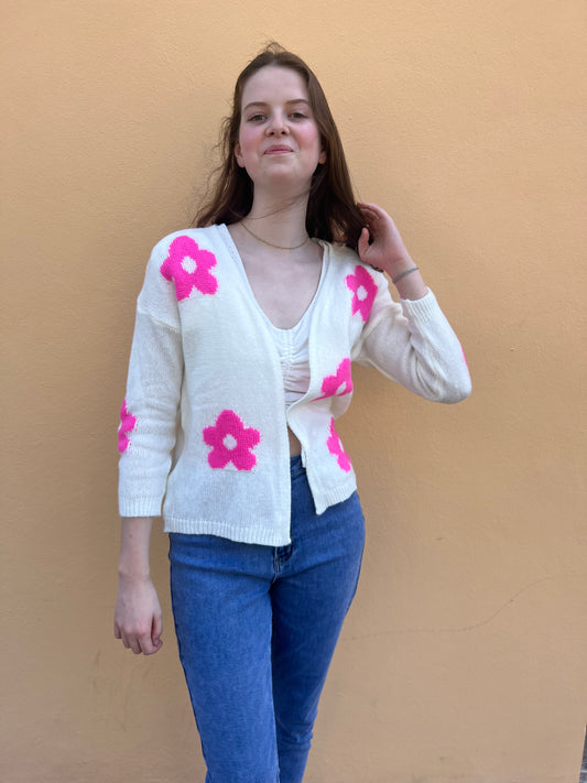Gilet fleurs