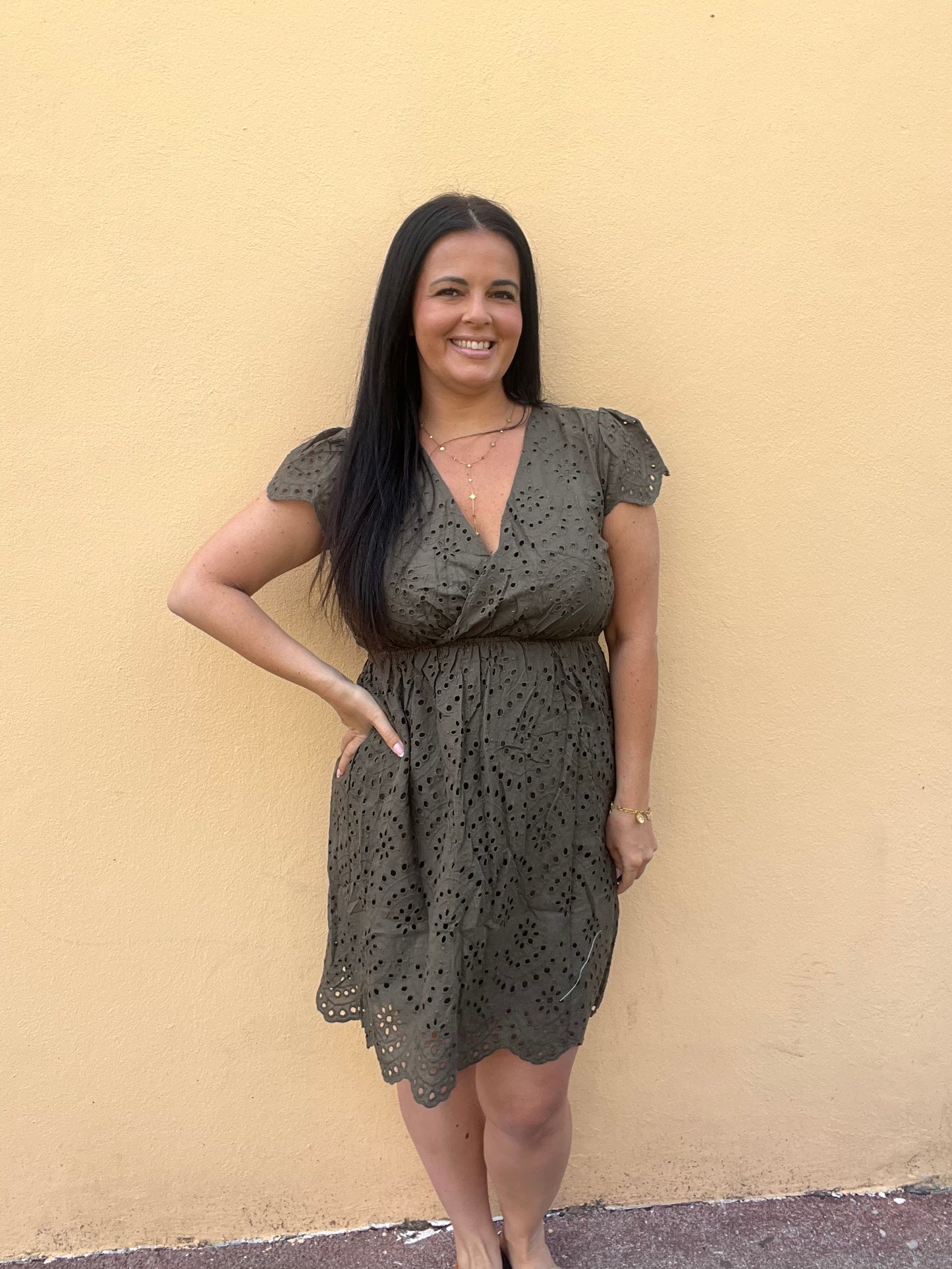 Robe Kayla kaki