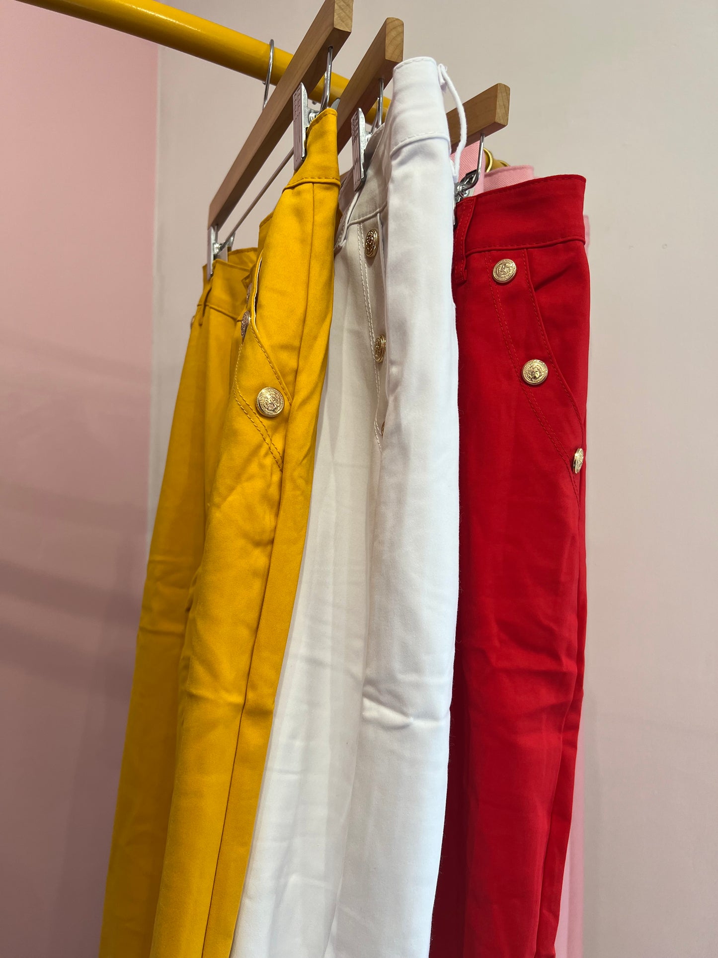 Pantalon grande taille rouge