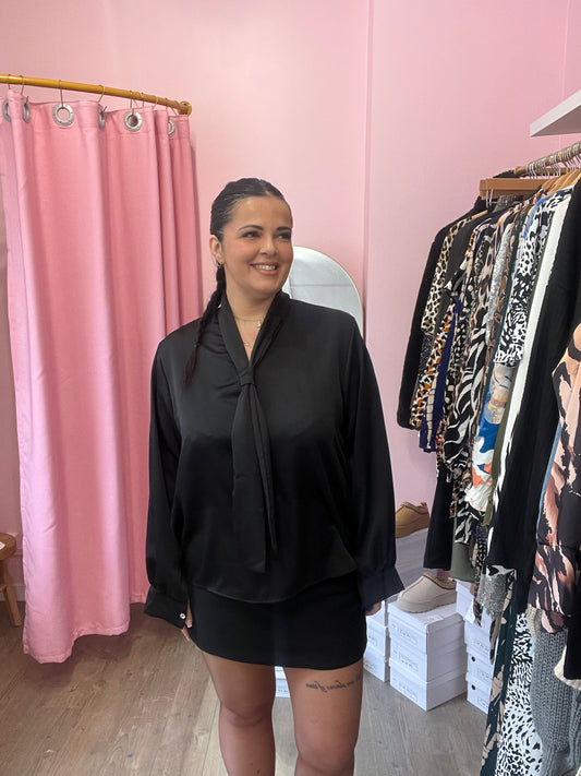 Chemise Kloé noire grande taille