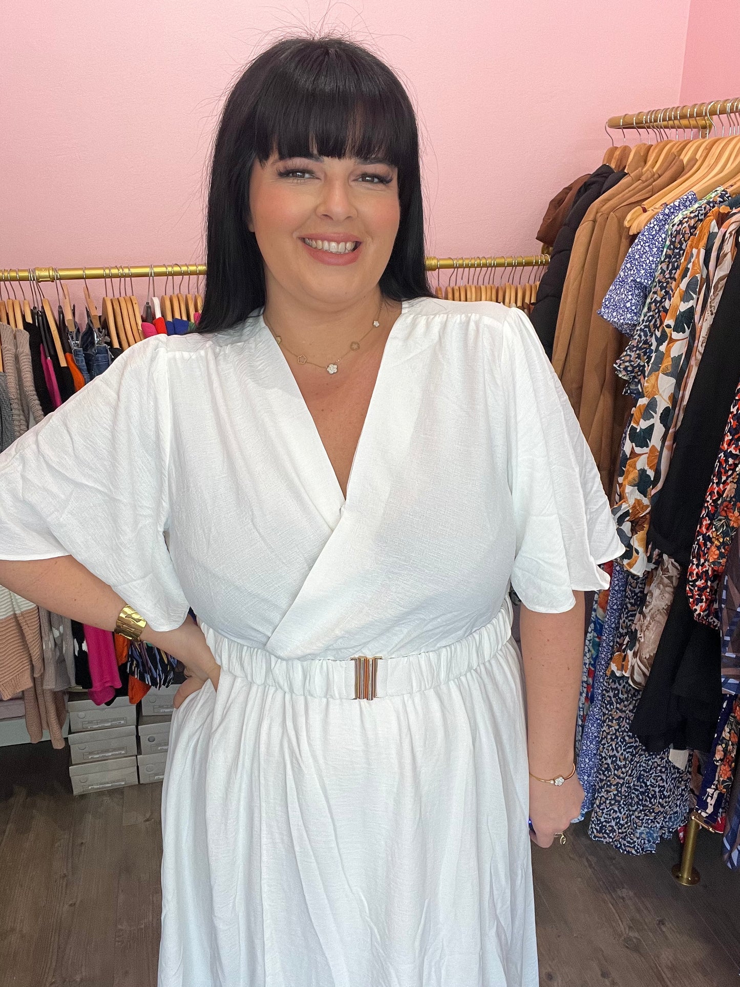 Robe cléopatre blanche