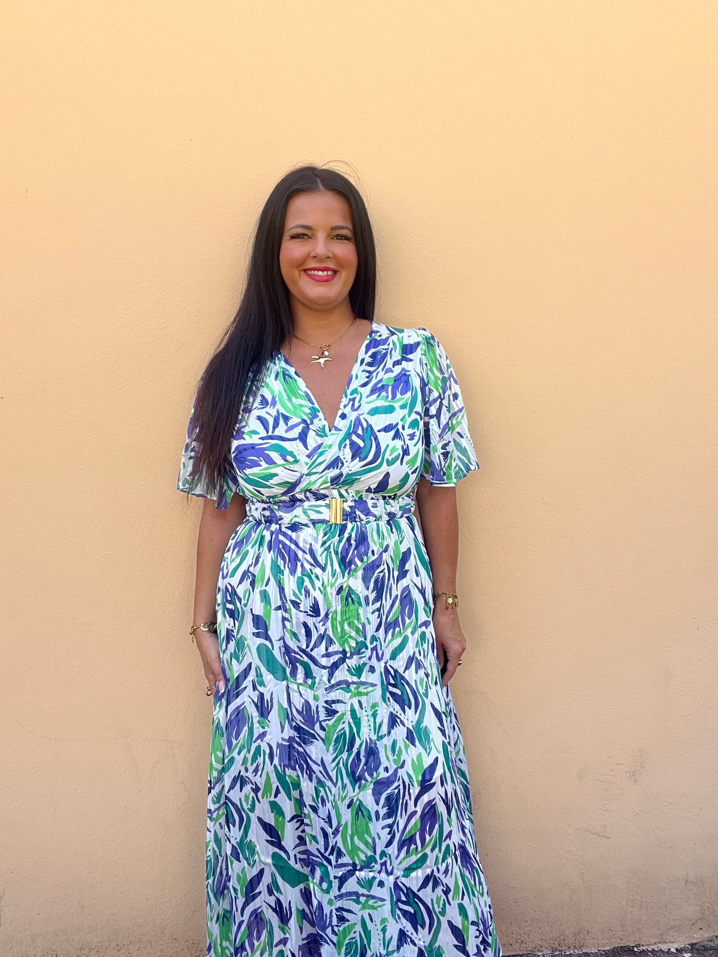Robe Louiza verte