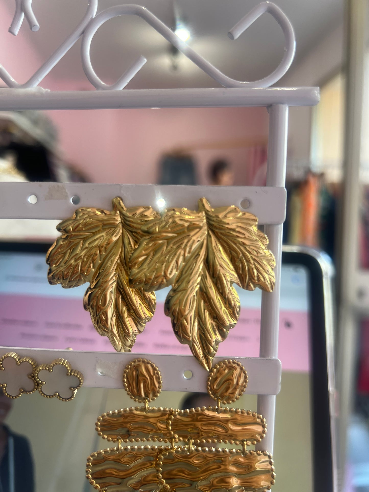 Boucles d’oreilles feuilles