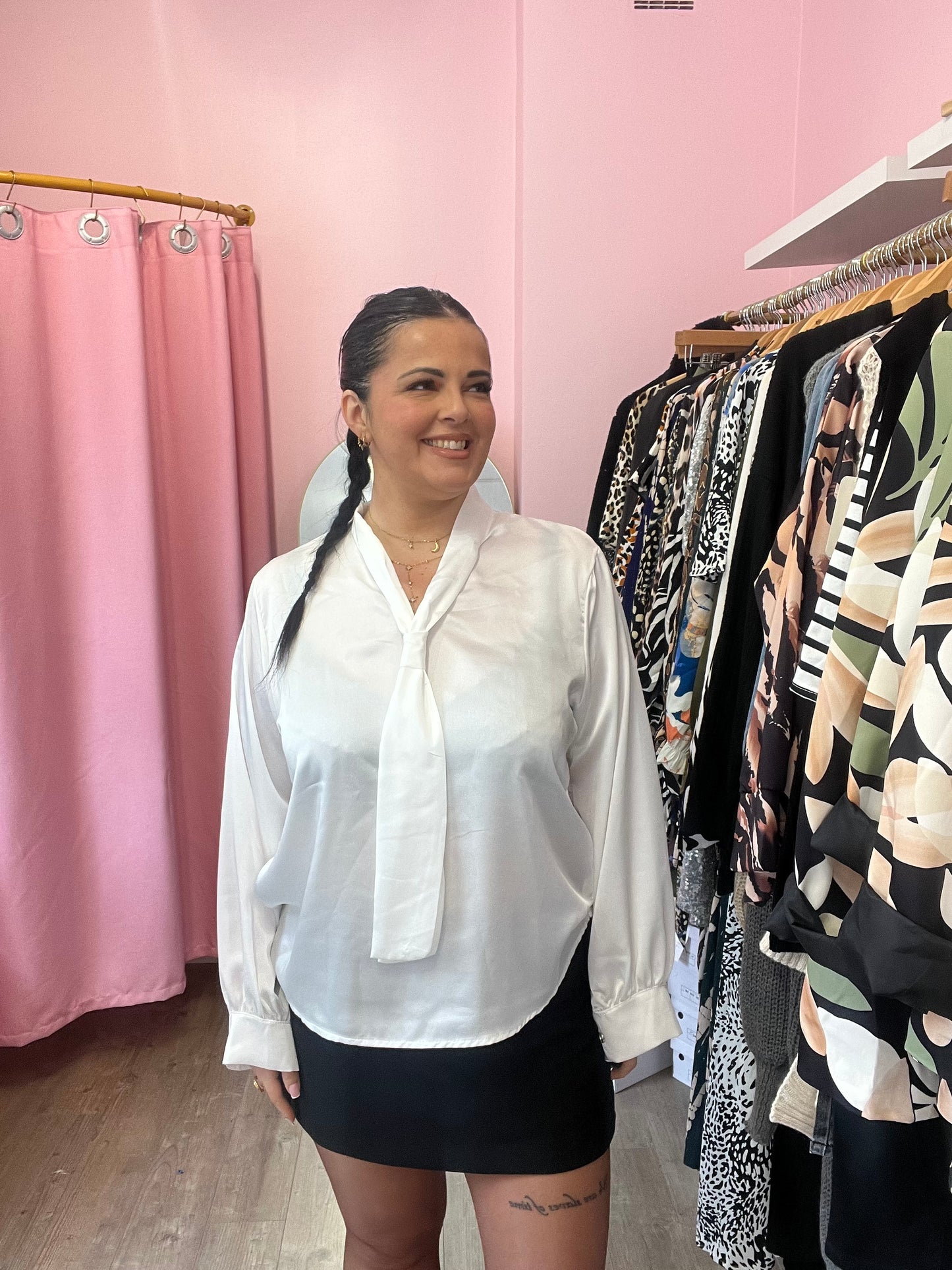 Chemise Kloé blanche grande taille