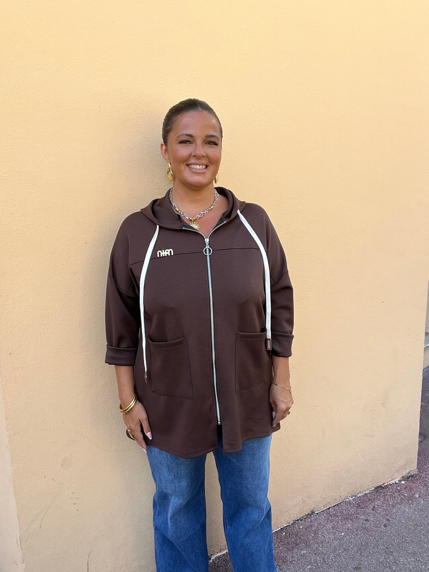Veste Naomie marron