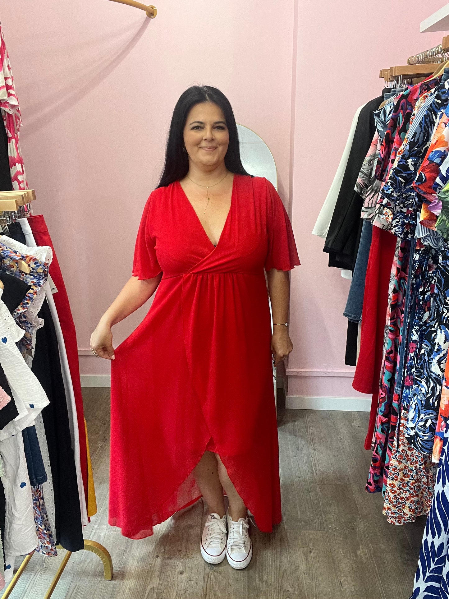Robe Elena rouge