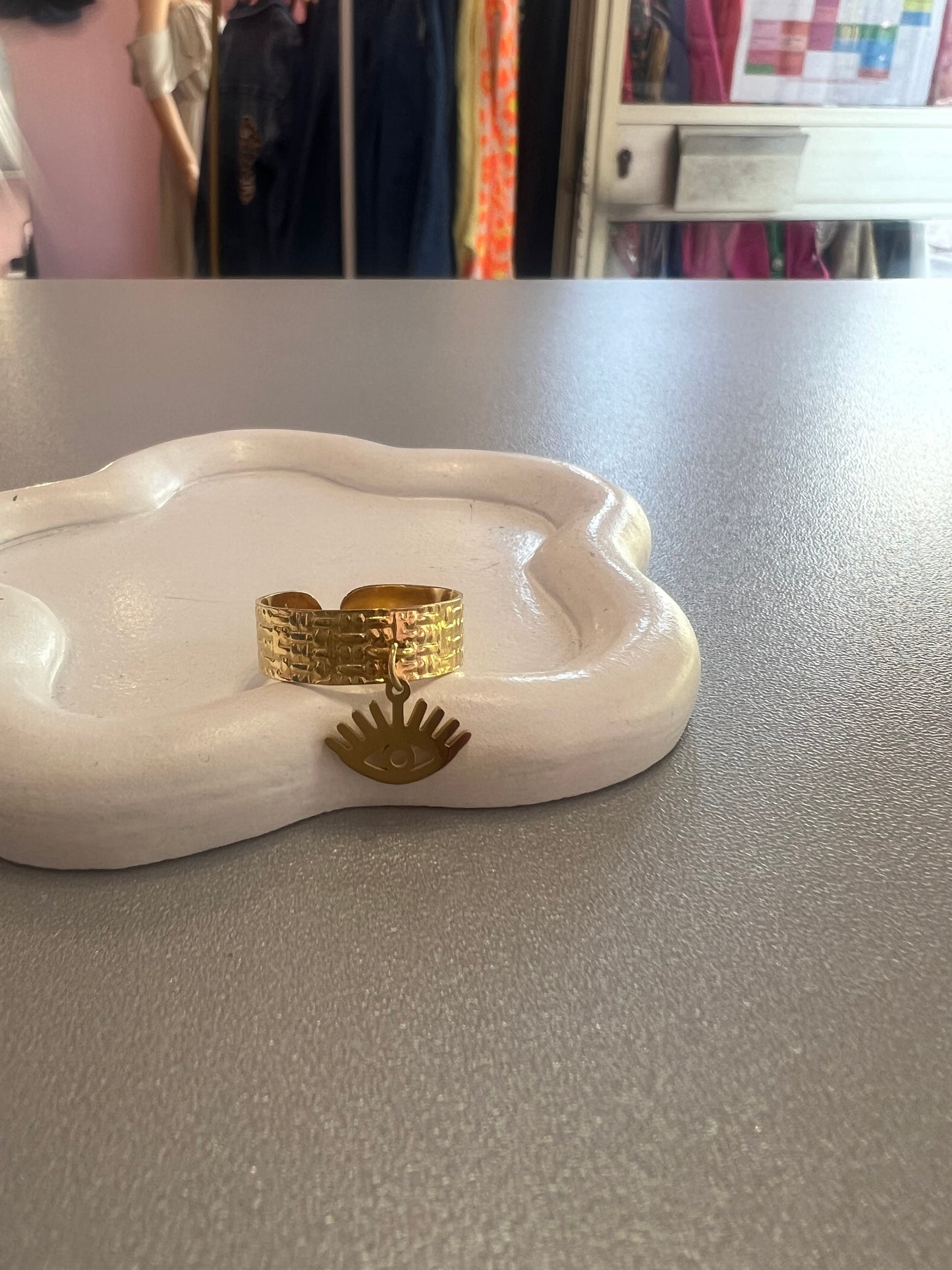 Bague breloque œil