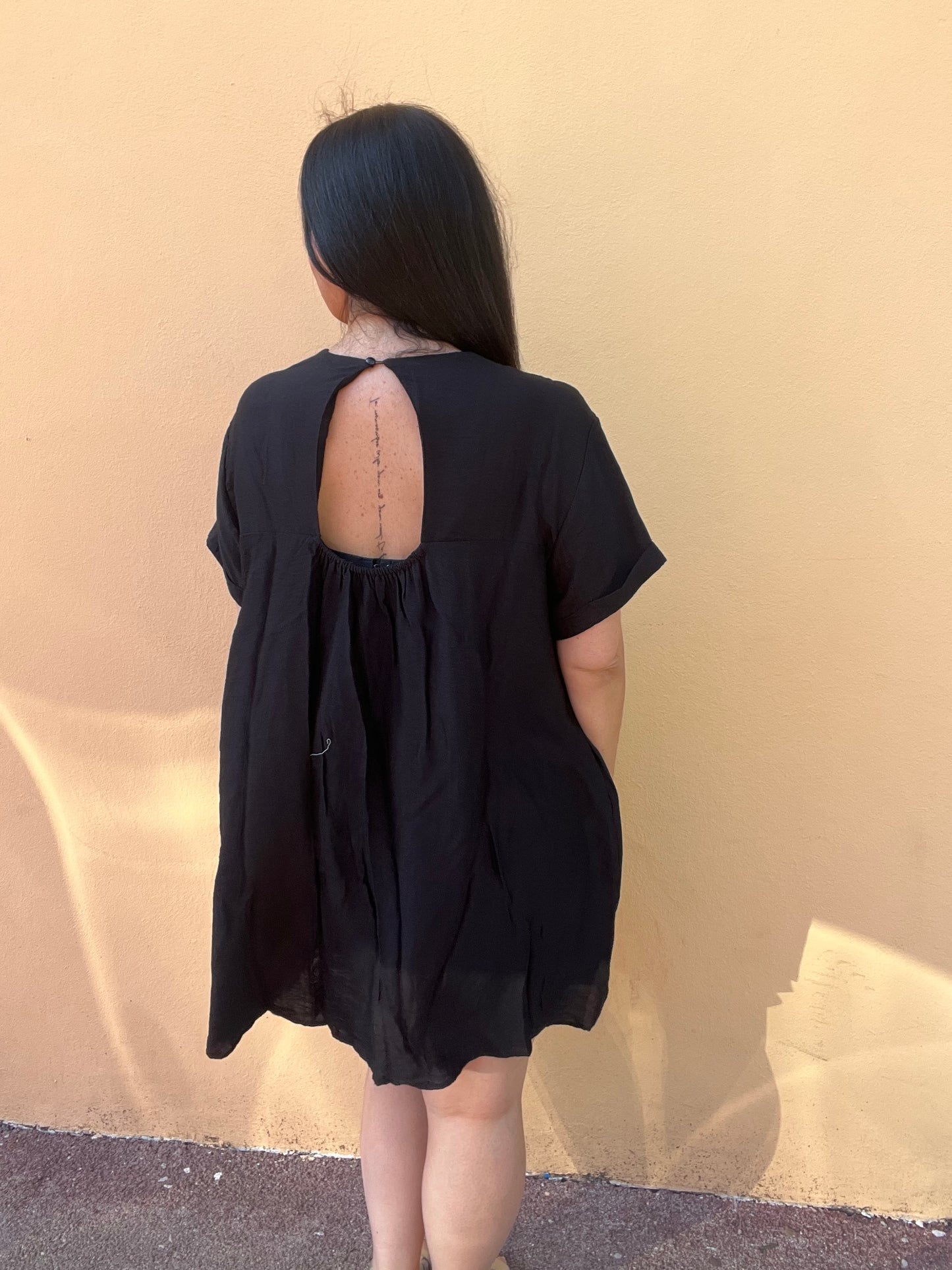 Robe combi short noire