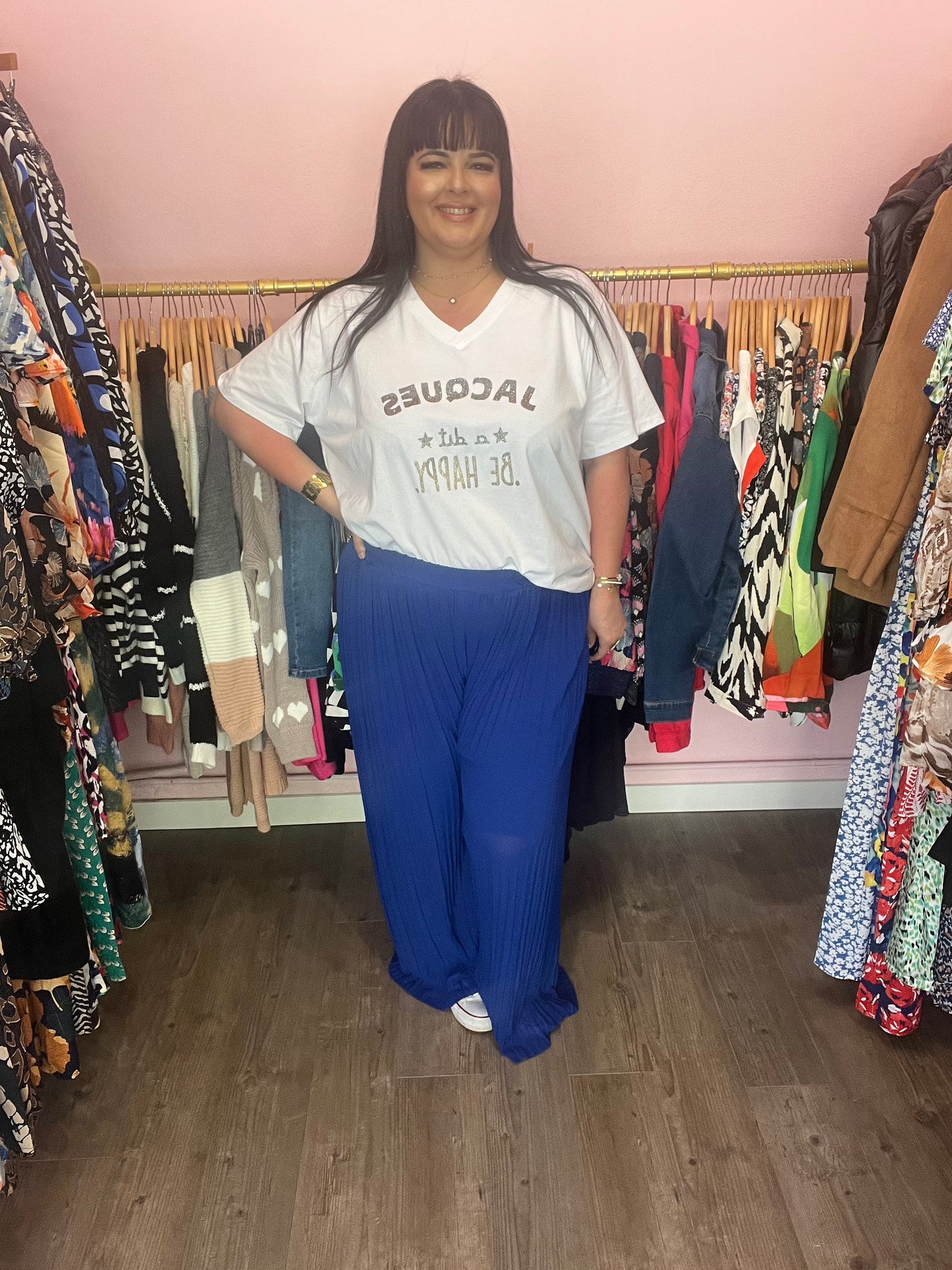 Pantalon bleu fluide