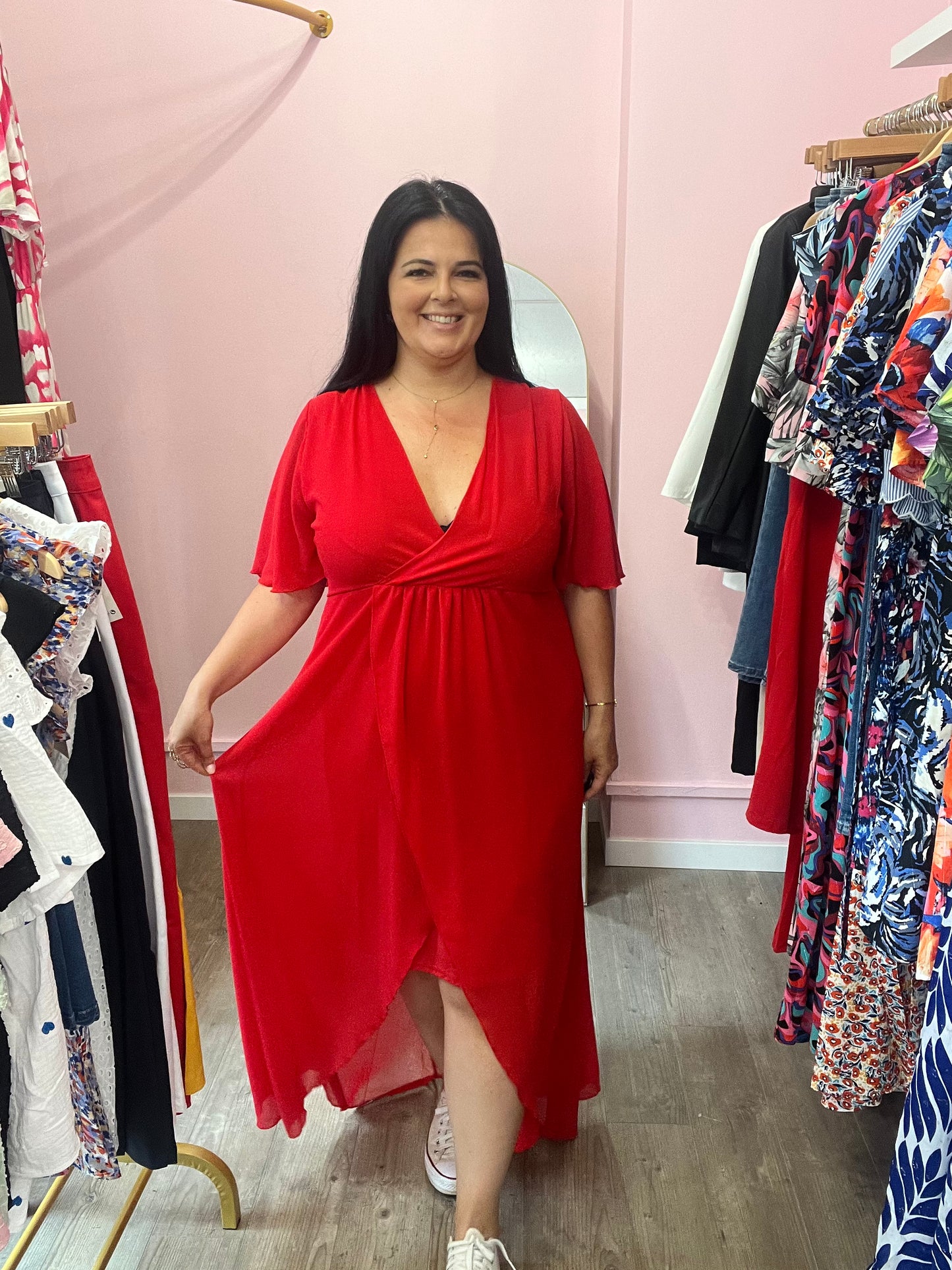 Robe Elena rouge