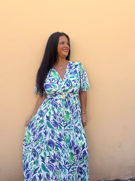 Robe Louiza verte