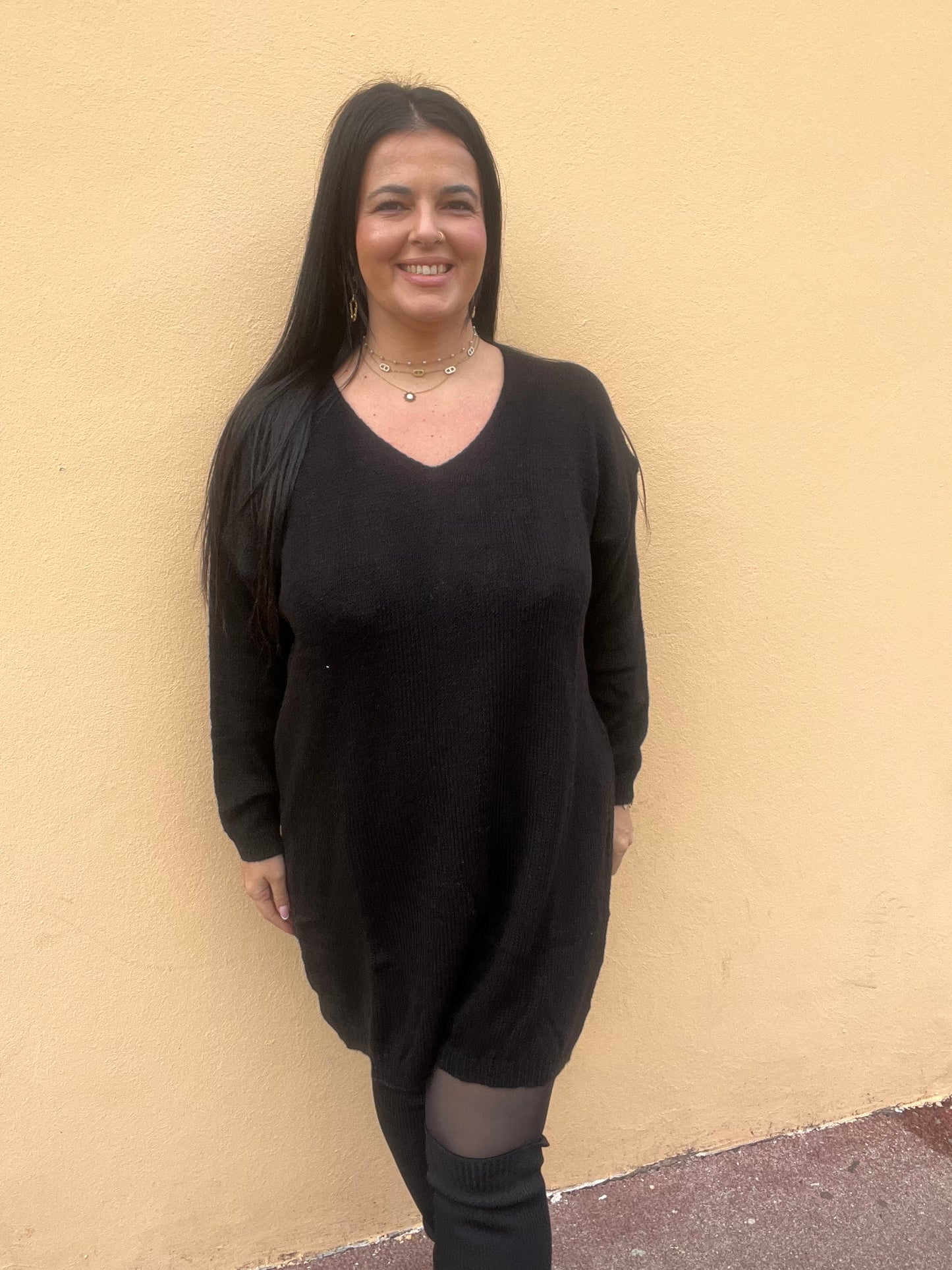Robe pull noire