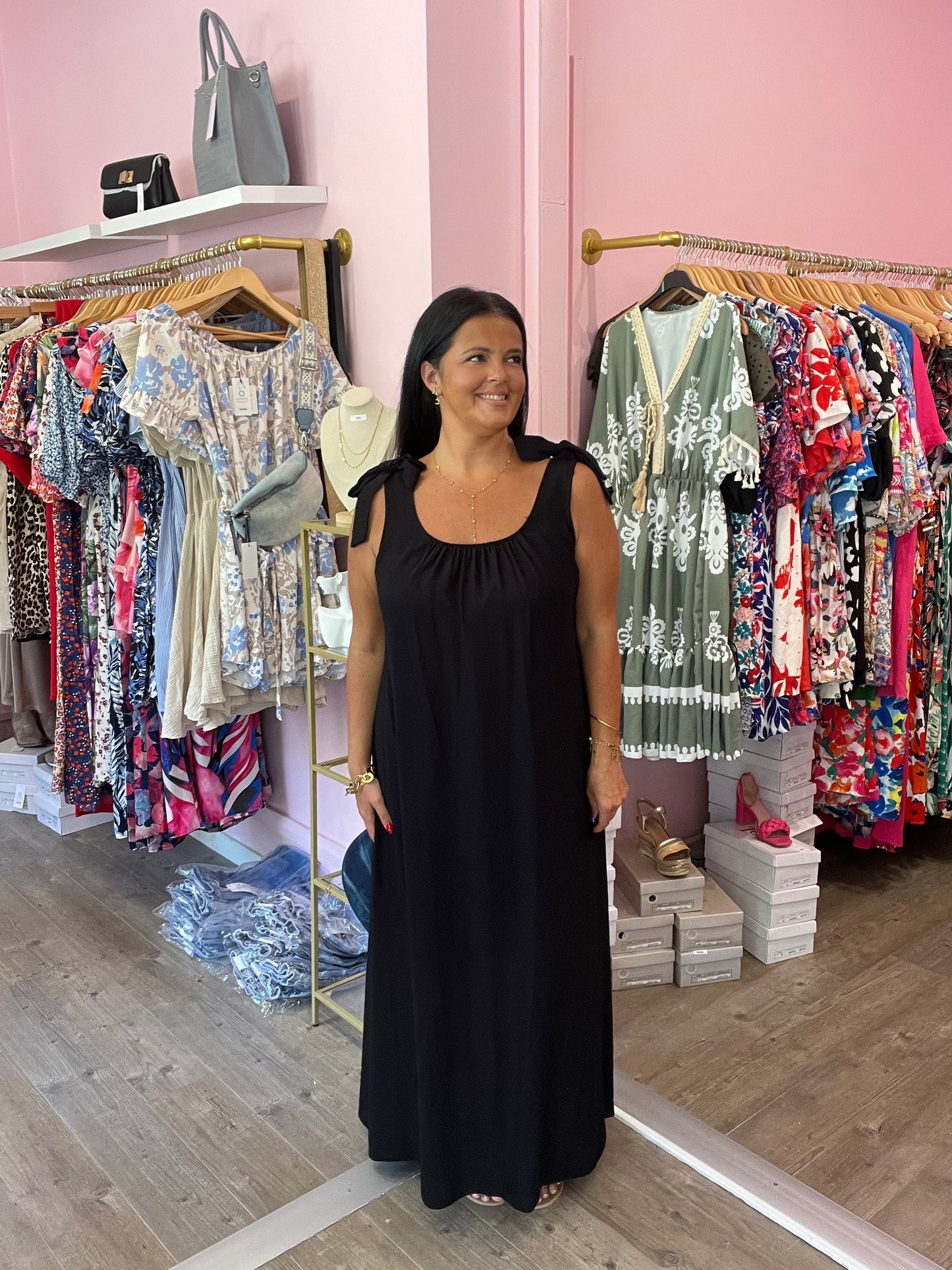 Robe longue noire
