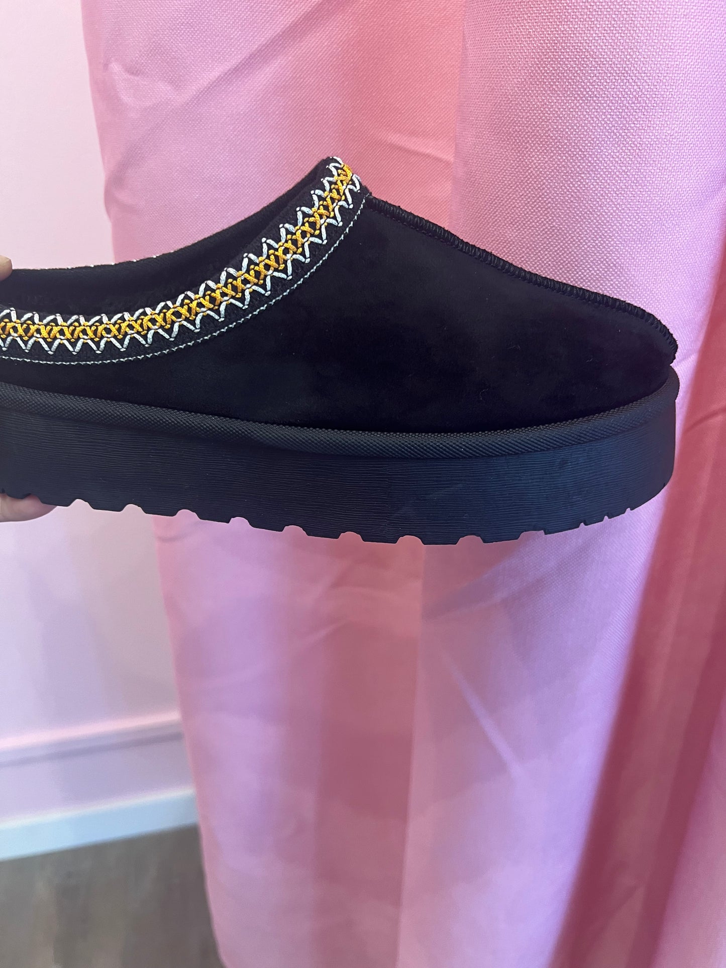 Bottines compensées noires