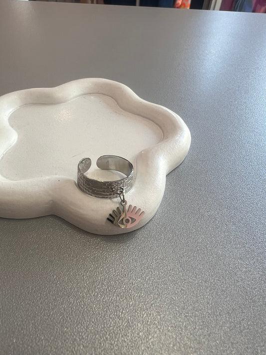 Bague breloque œil